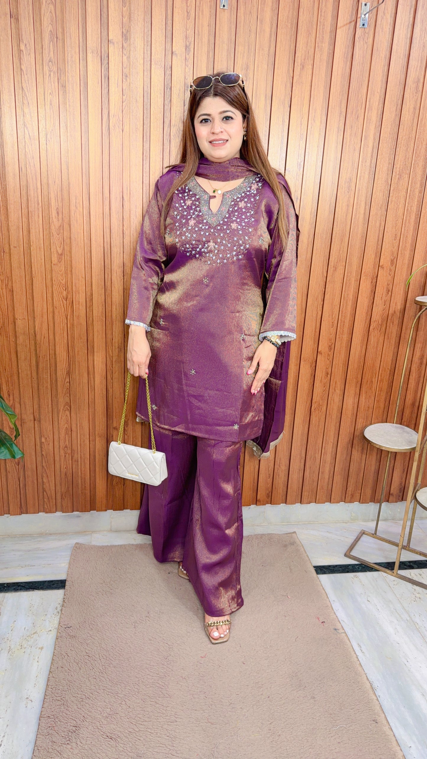 Sakisha Three Piece sharara Suit