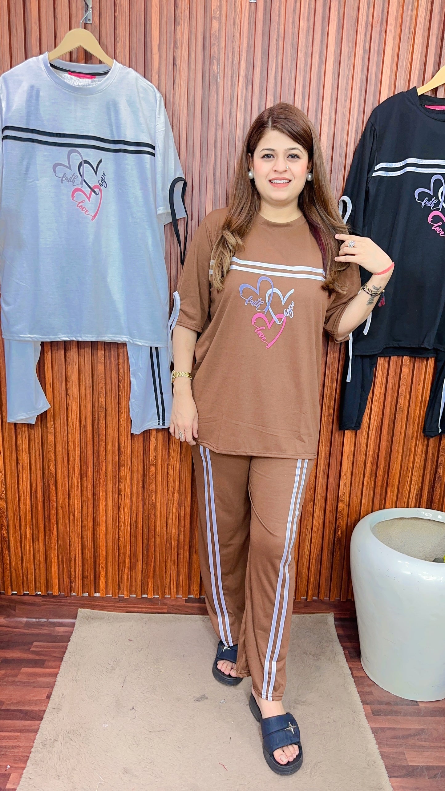 Faith Love π cotton Hosiery Night suit