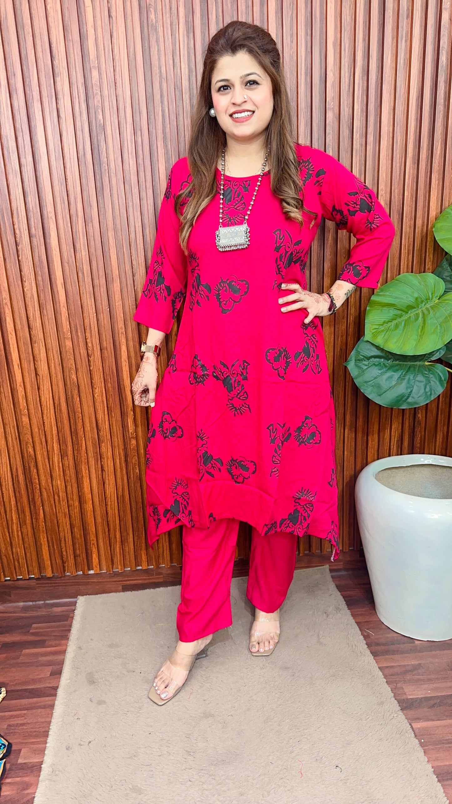 C cut Butterfly Kurta set