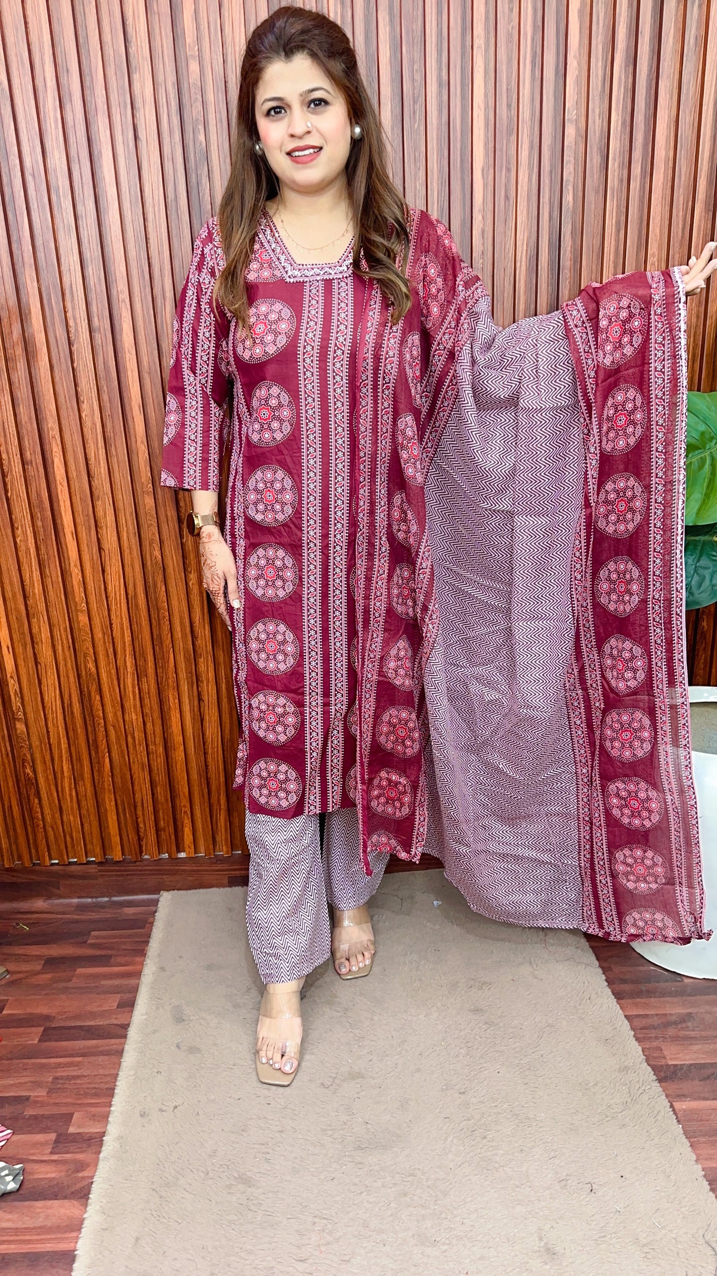 Chakri pure cotton suit set