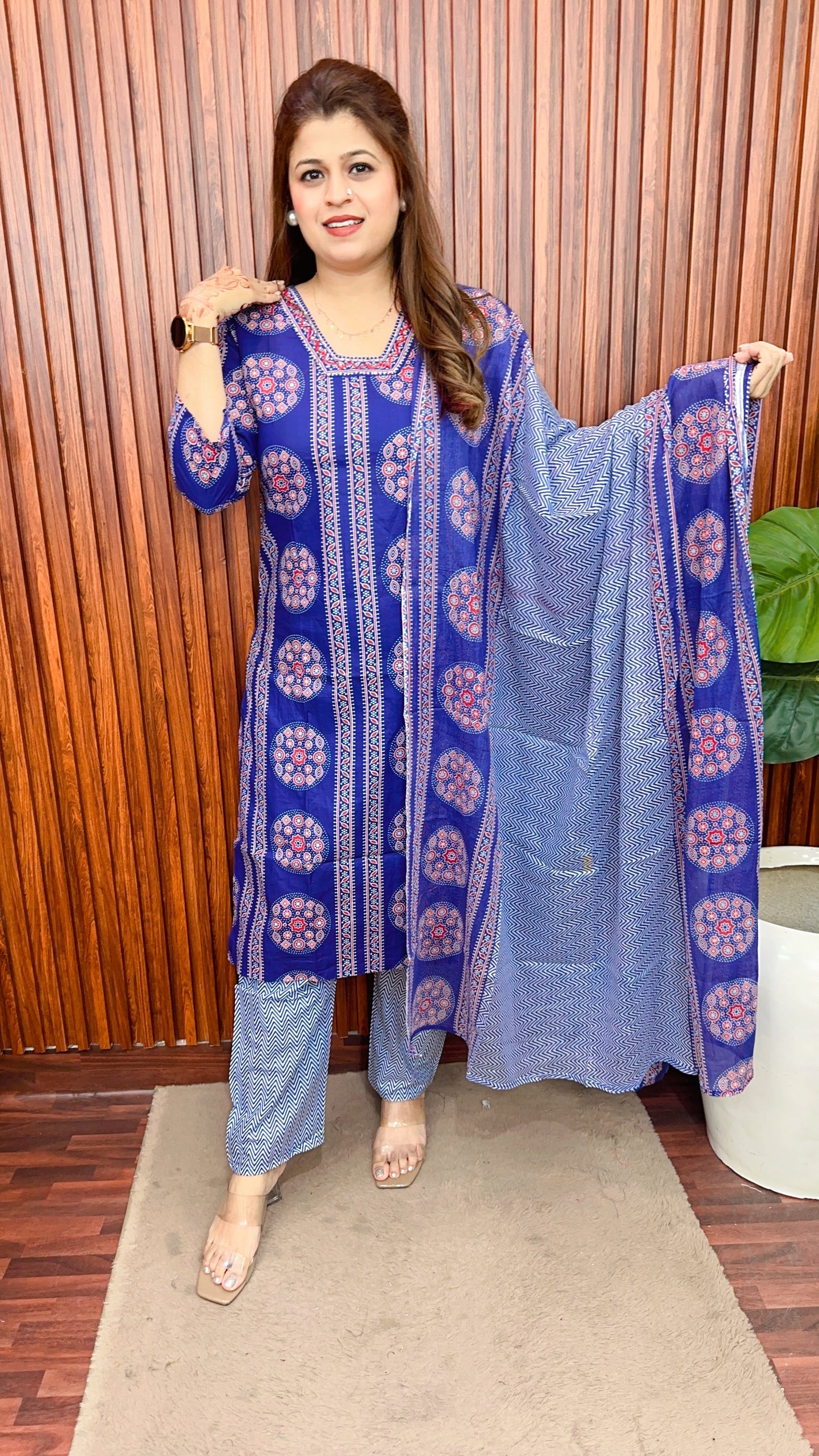 Chakri pure cotton suit set