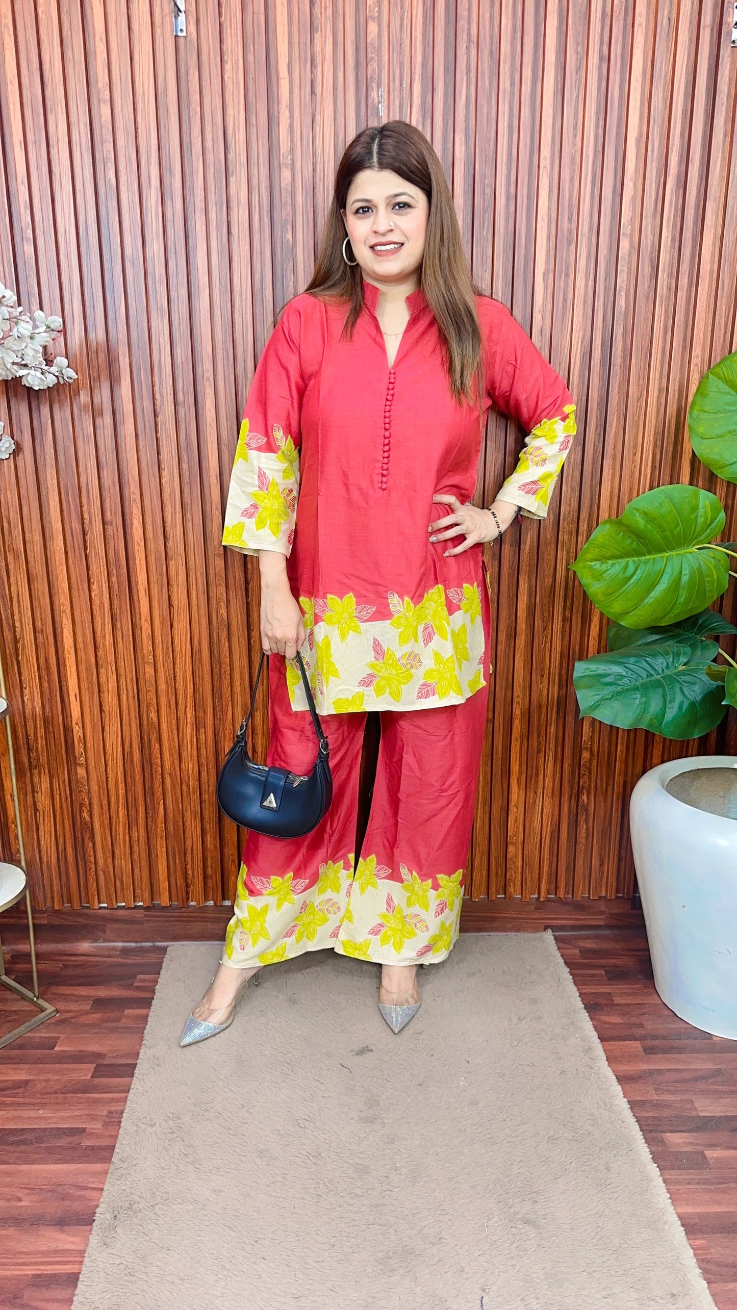 floral Bell bottom style coord set