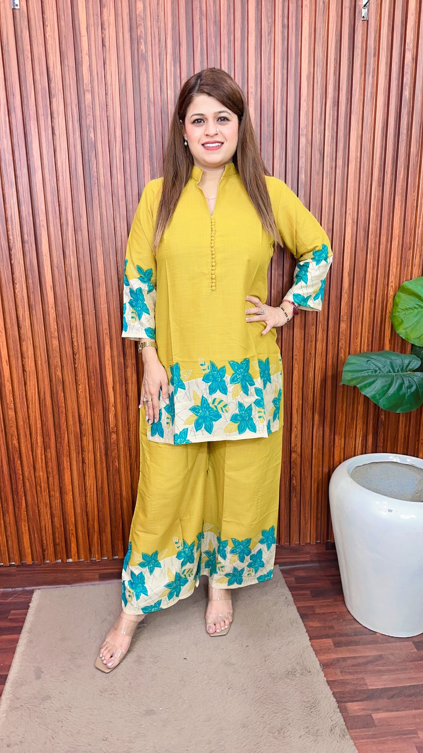 floral Bell bottom style coord set