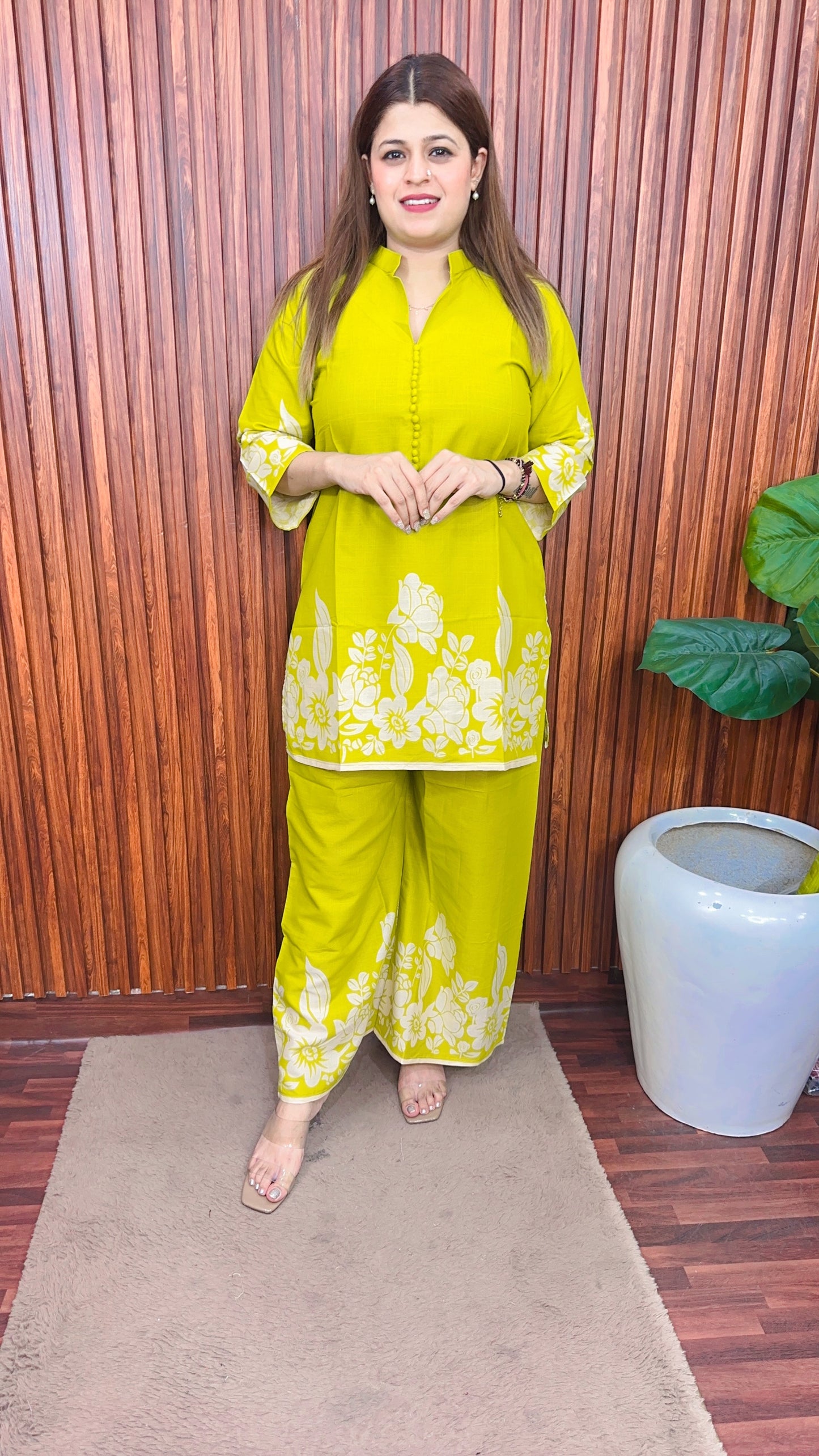 floral Bell bottom style coord set