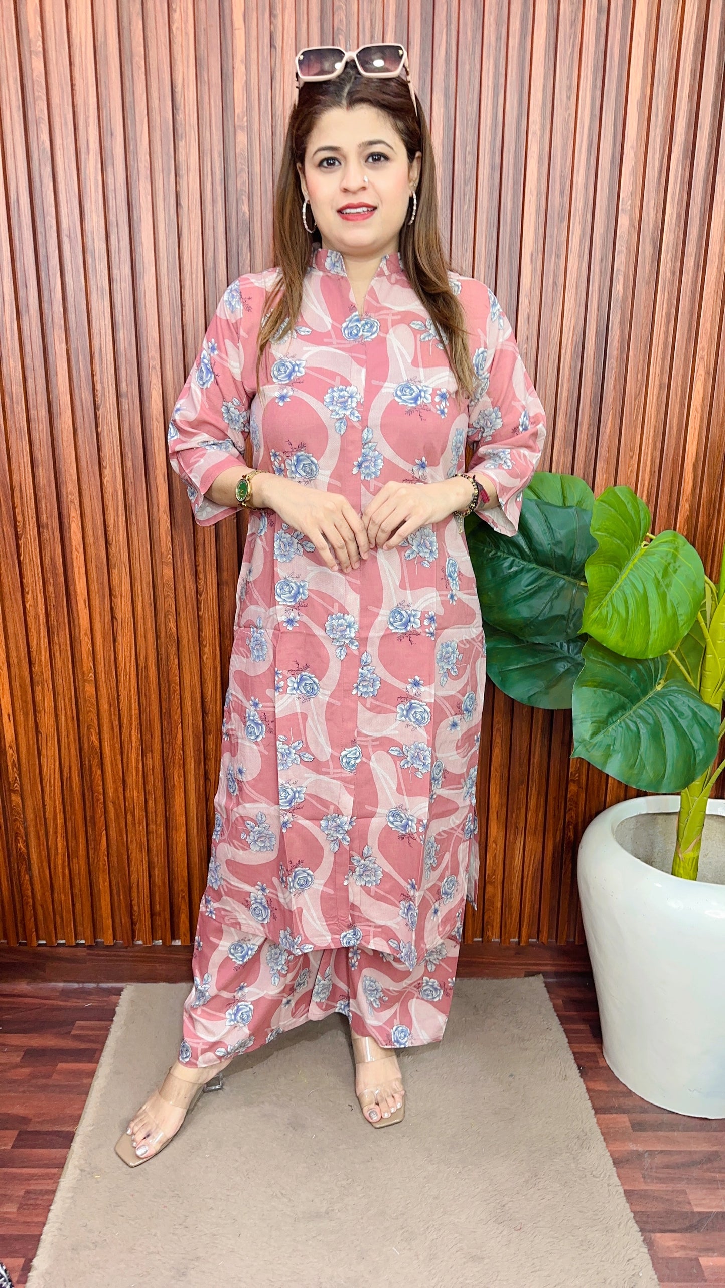 Straight Cotton Block Print Kurta Set