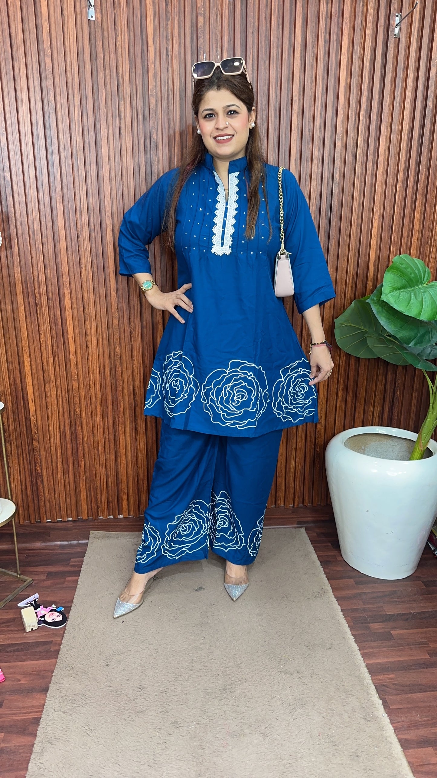 Rose A Line Cotton Coord set