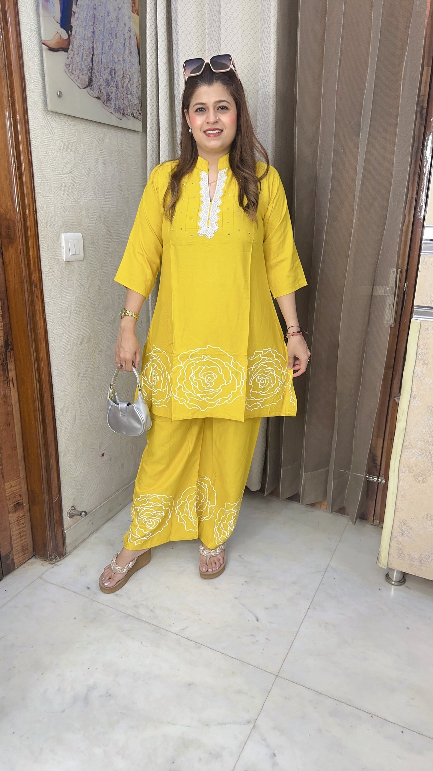 Rose A Line Cotton Coord set