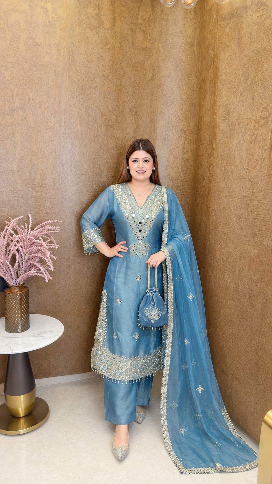 Heavy V Neck Three piece suit