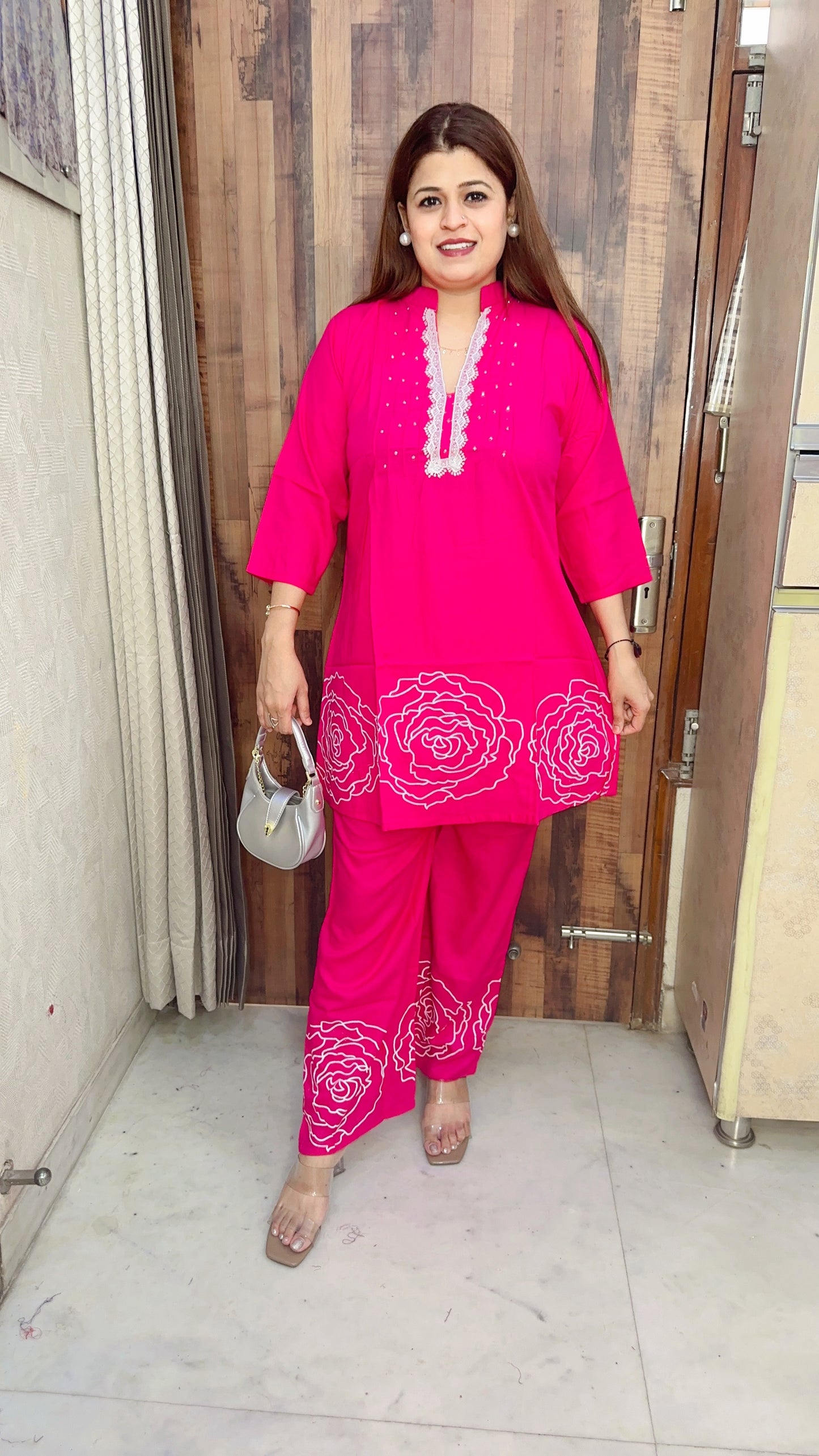 Rose A Line Cotton Coord set