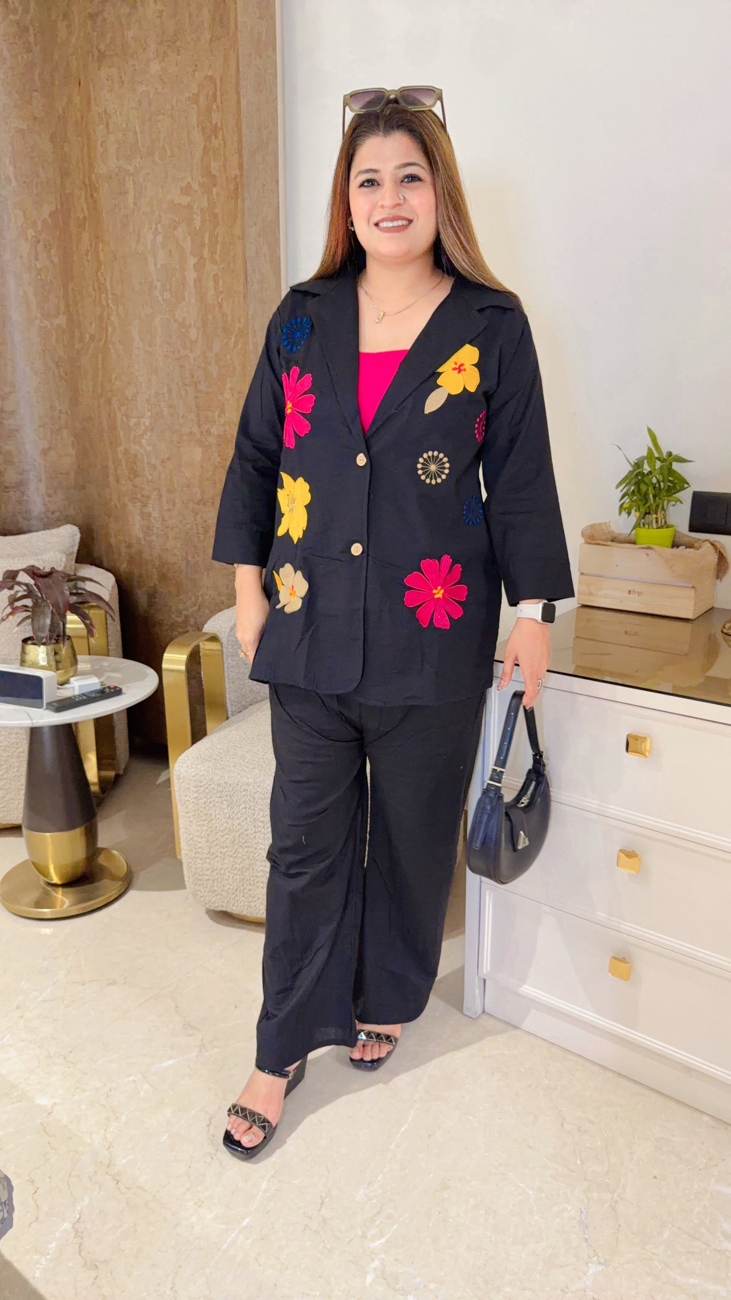 Kaira Cotton Linen Three Piece Set