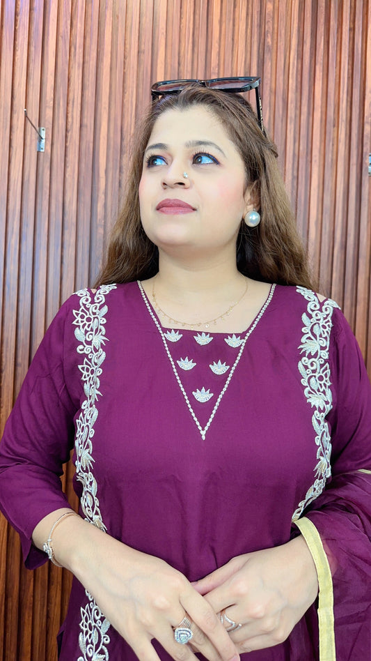 Halter neck front cut suit set