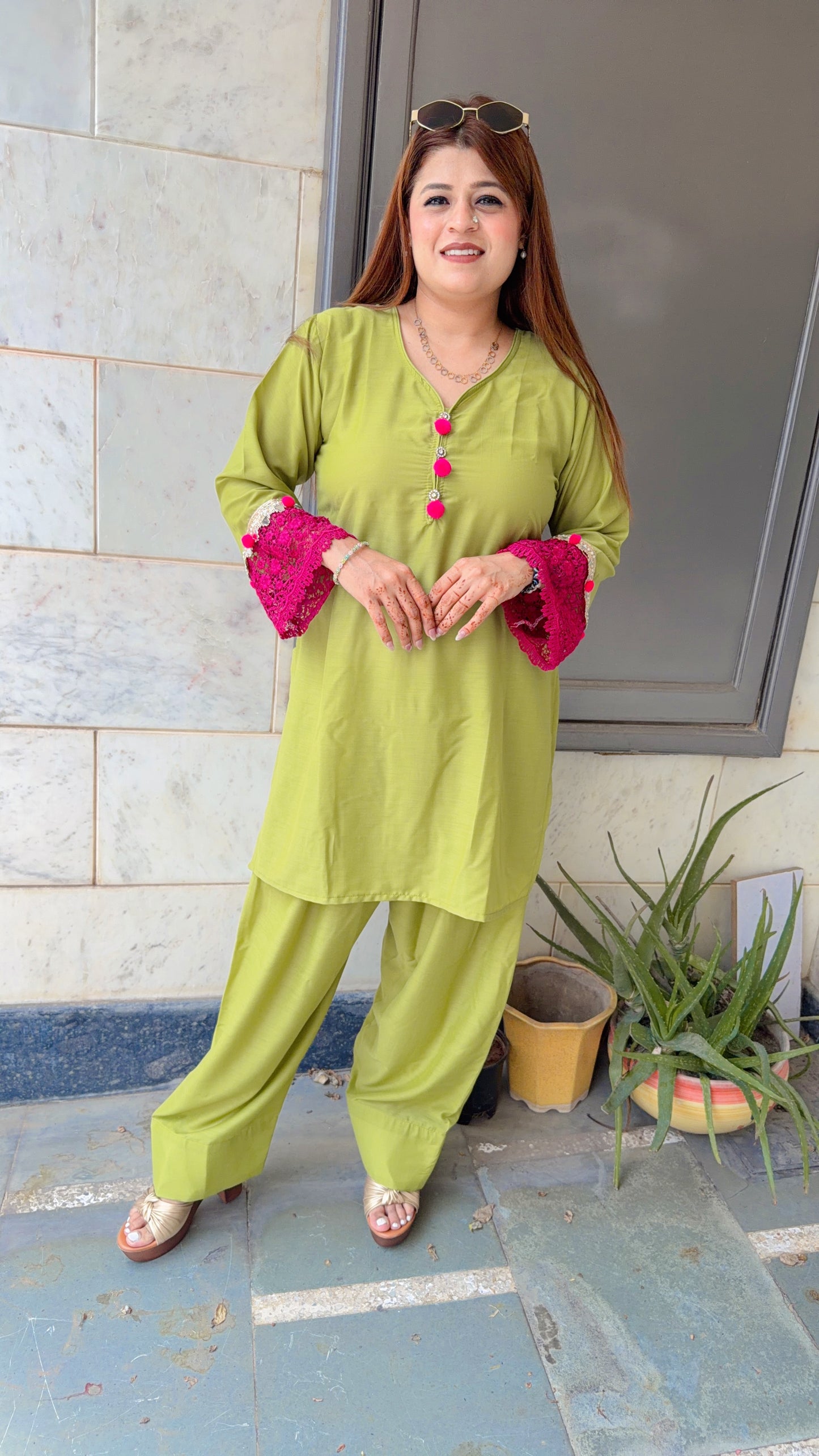 Amira Cotton Farshi Three Piece Suit