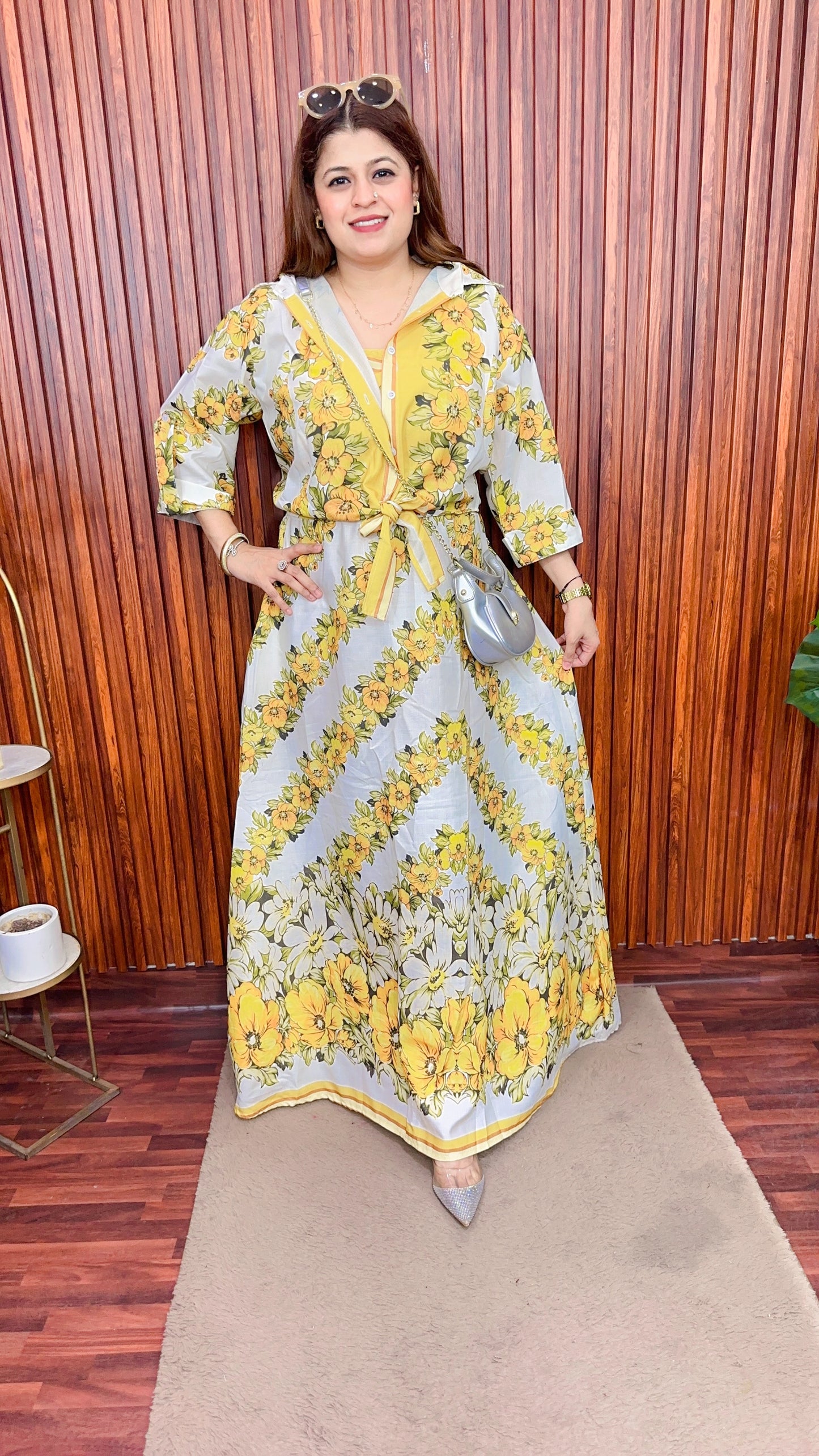 Speghetti Dress with shrug cotton linen