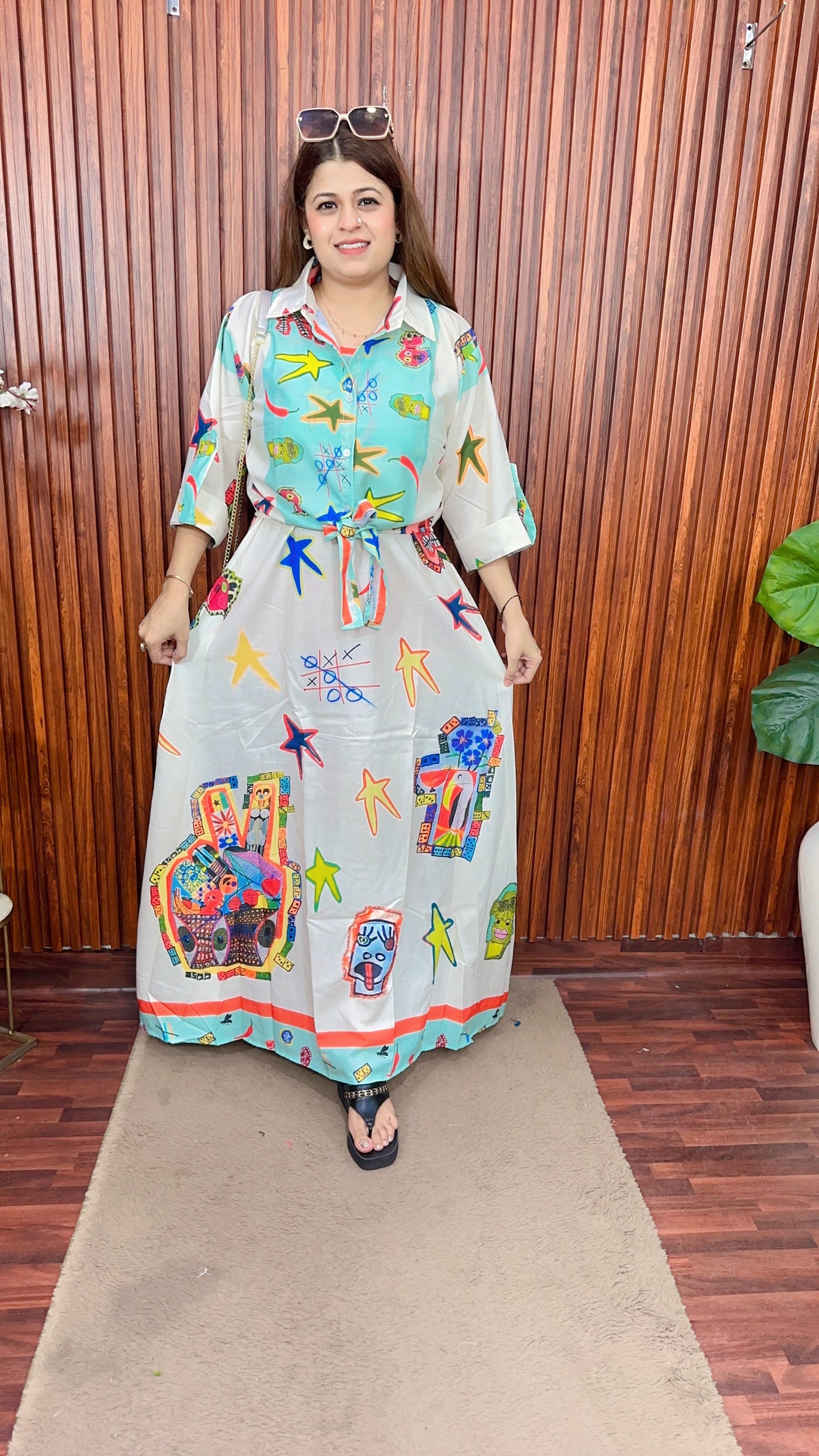 Speghetti Dress with shrug cotton linen