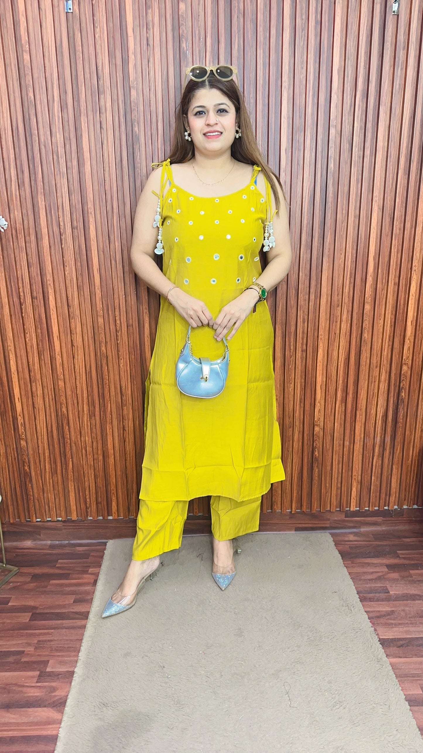 Knot Strap Kurta Set