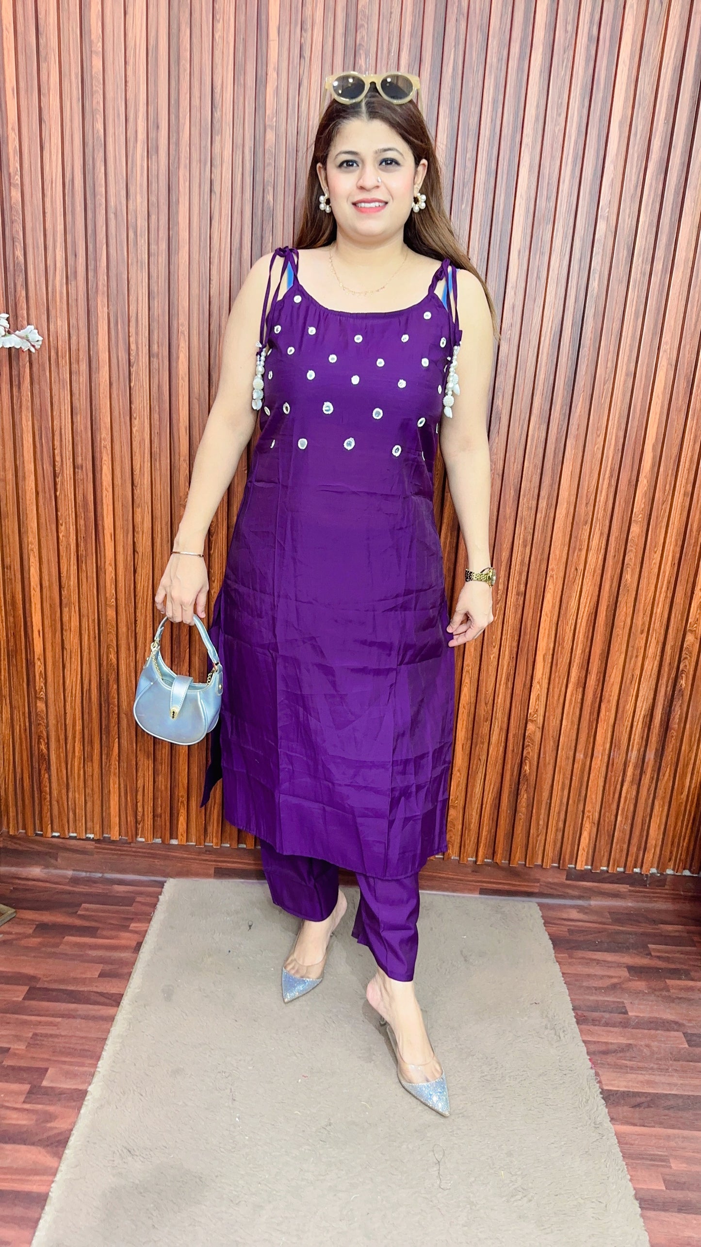 Knot Strap Kurta Set