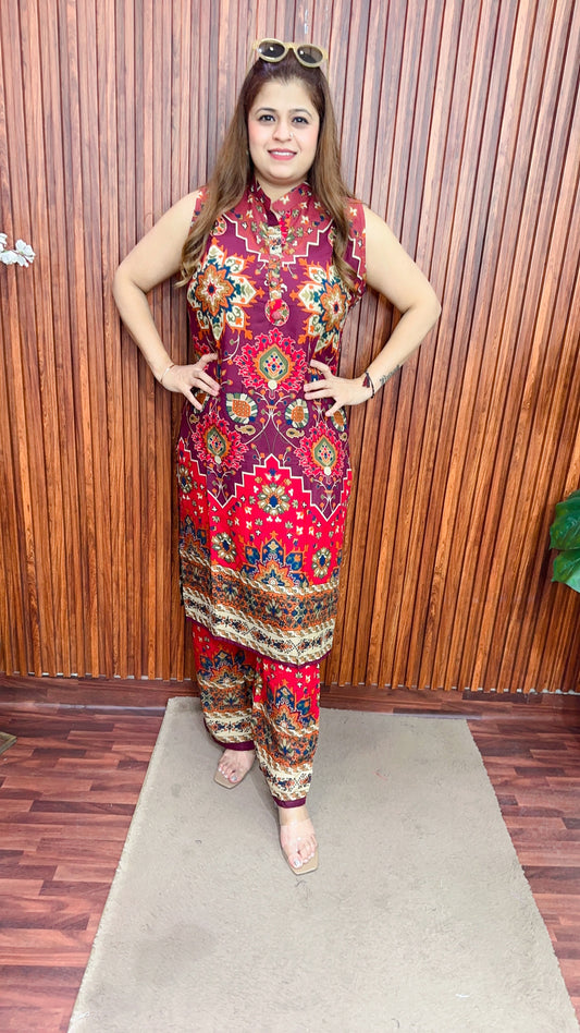 Cut sleeve digital long coord set