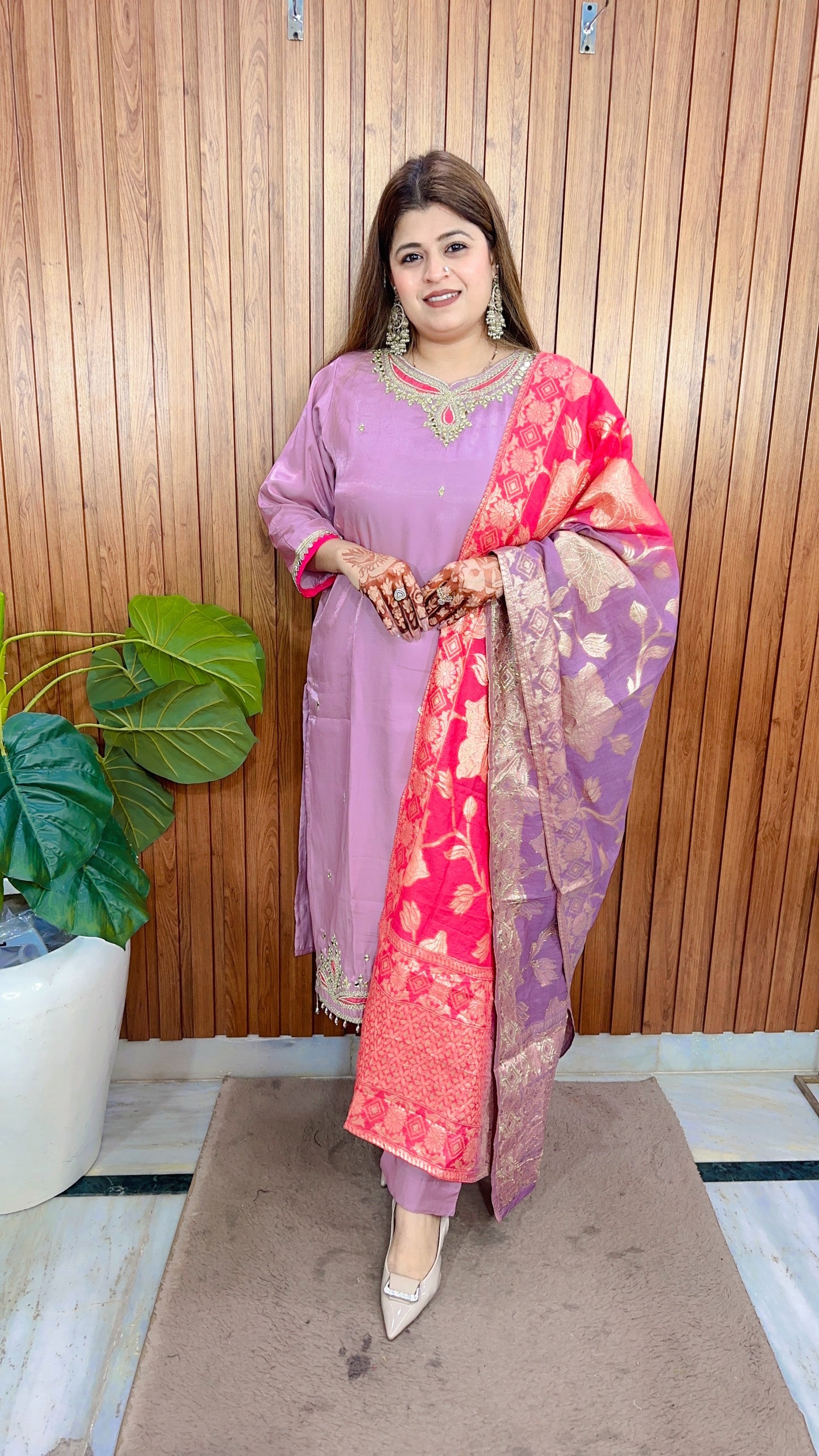 Premium Aayat Silk Suit Set