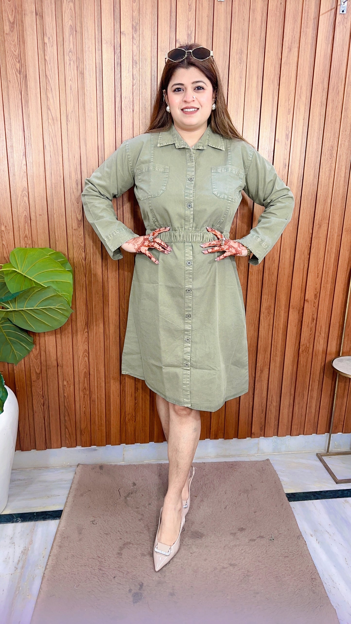 Lira Cotton Denim Dress