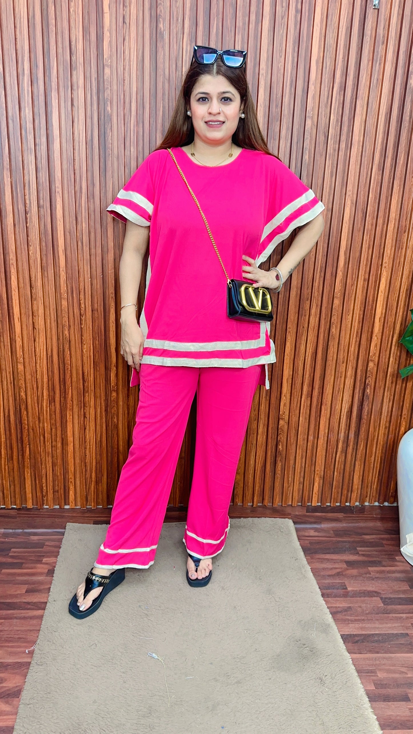Kaftan Style Ribbed Coord set
