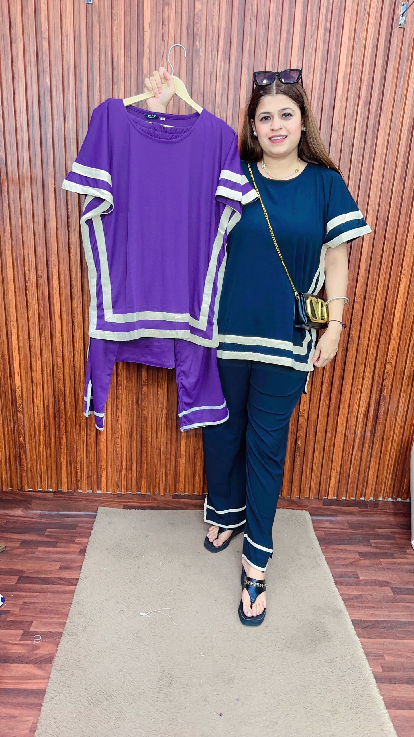 Kaftan Style Ribbed Coord set