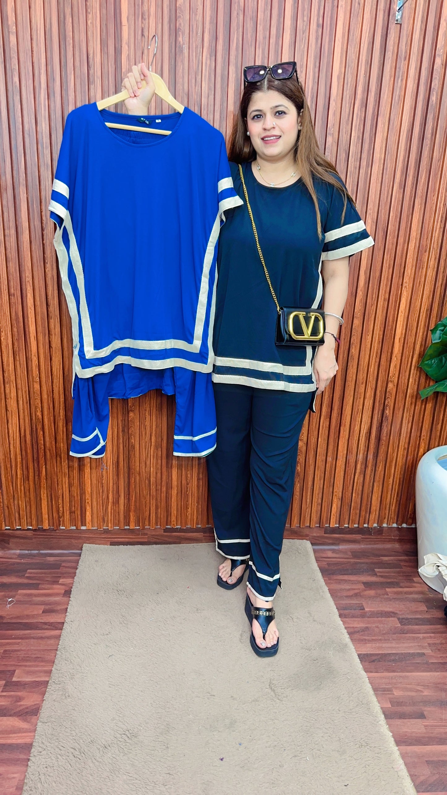 Kaftan Style Ribbed Coord set