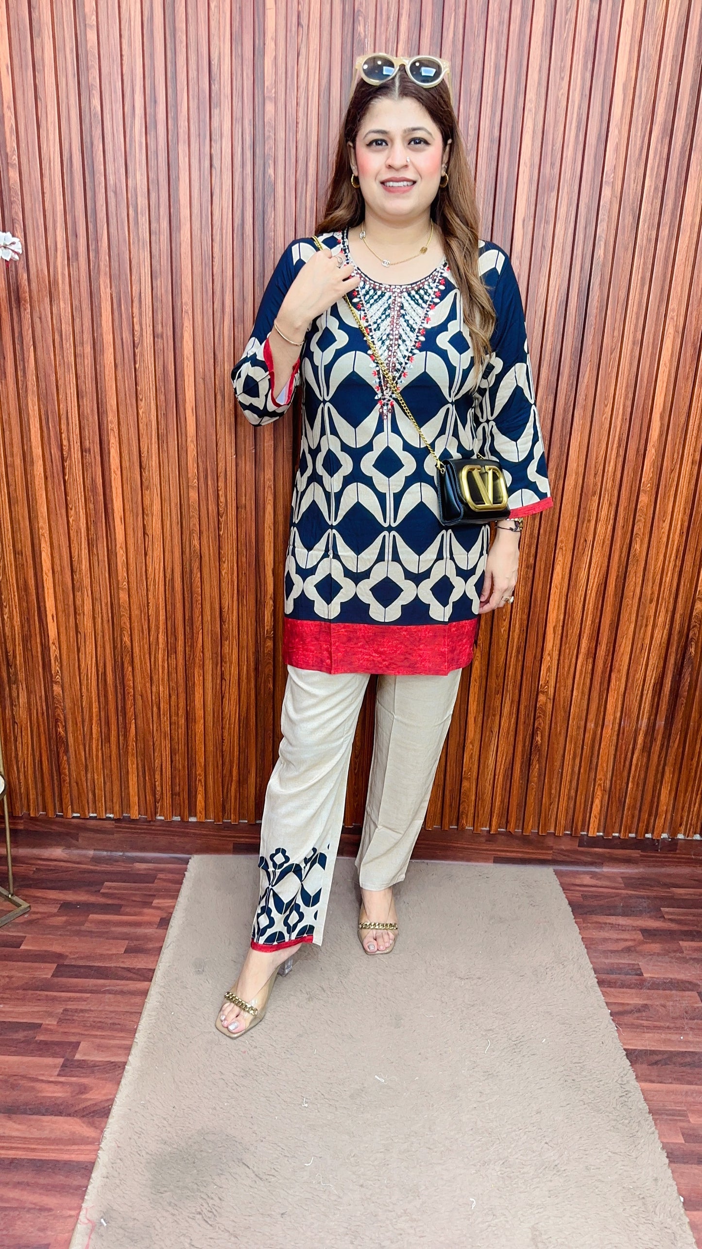 Premium muslin digital coord set