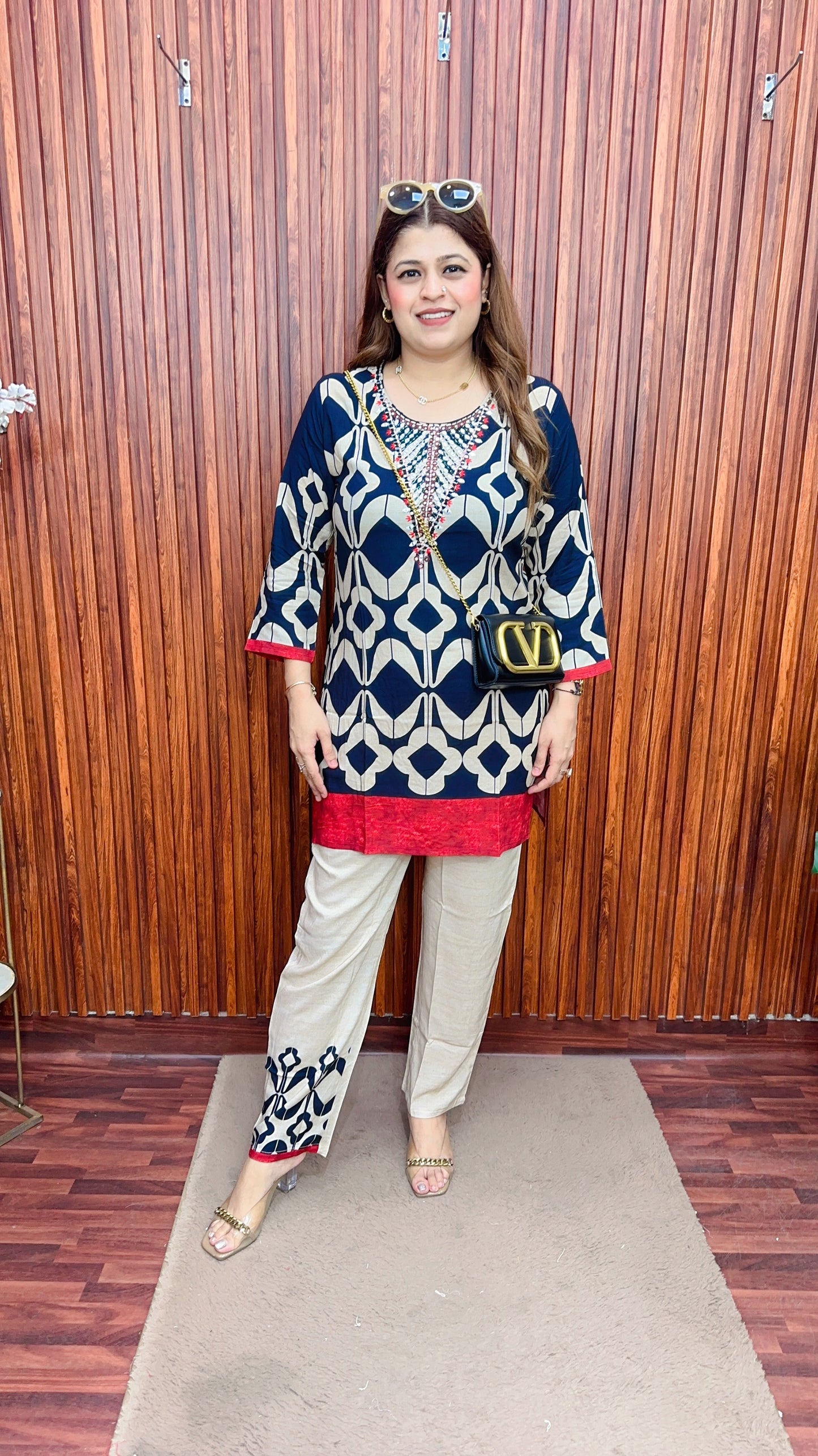 Premium muslin digital coord set
