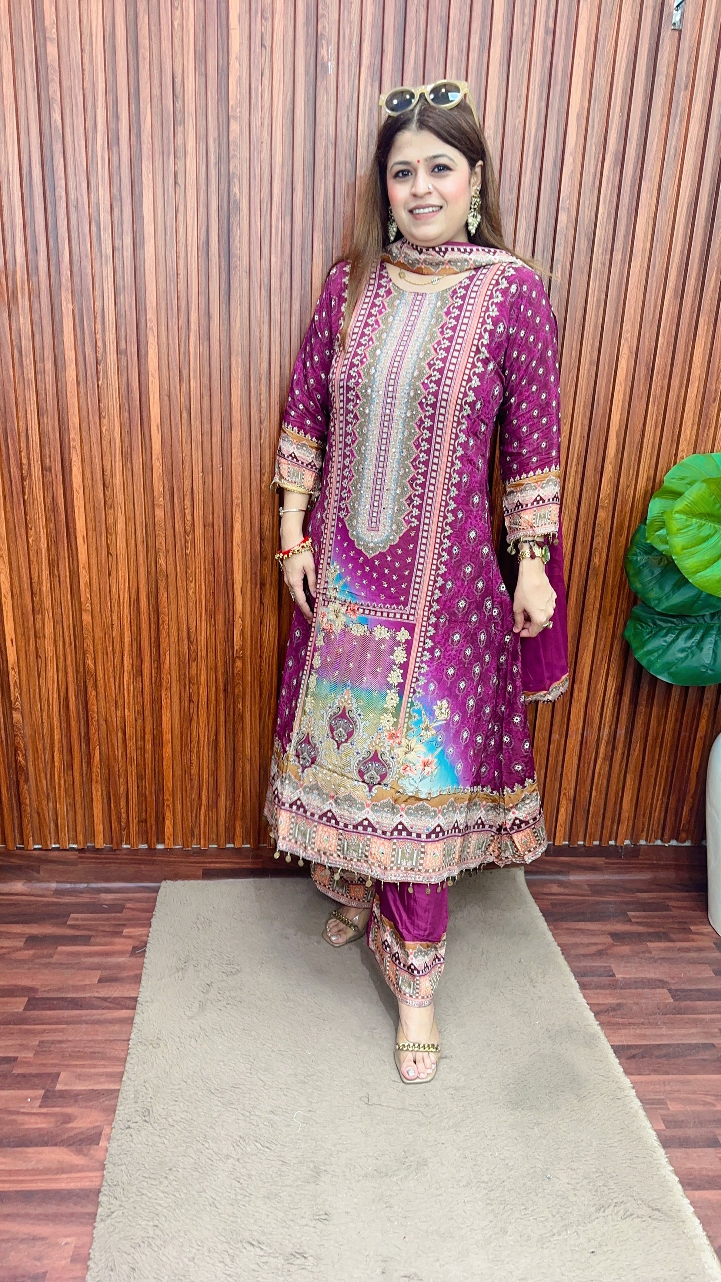 Premium Digital C Cut Partywear Suit