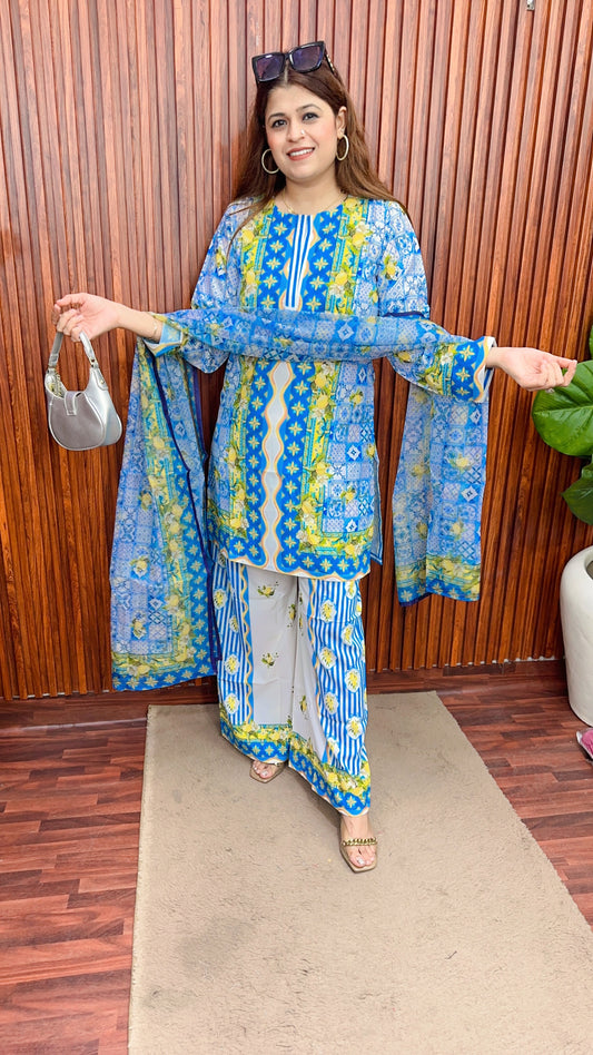 Classic Digital short kurta with dupatta set