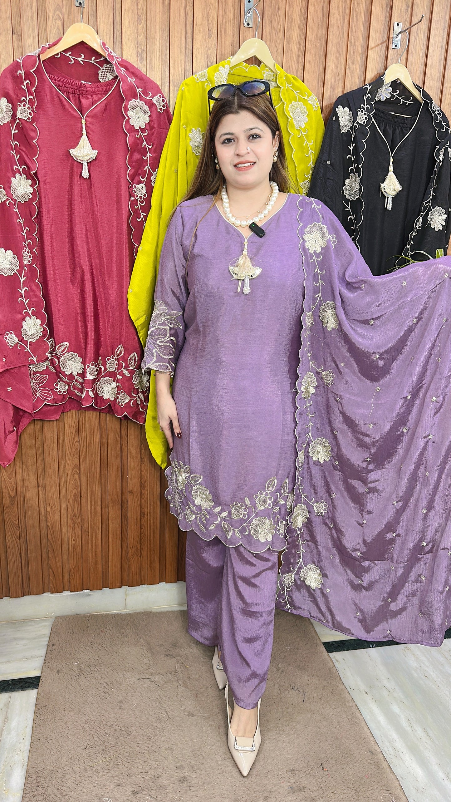 Mahira Chinon Three Piece Suit