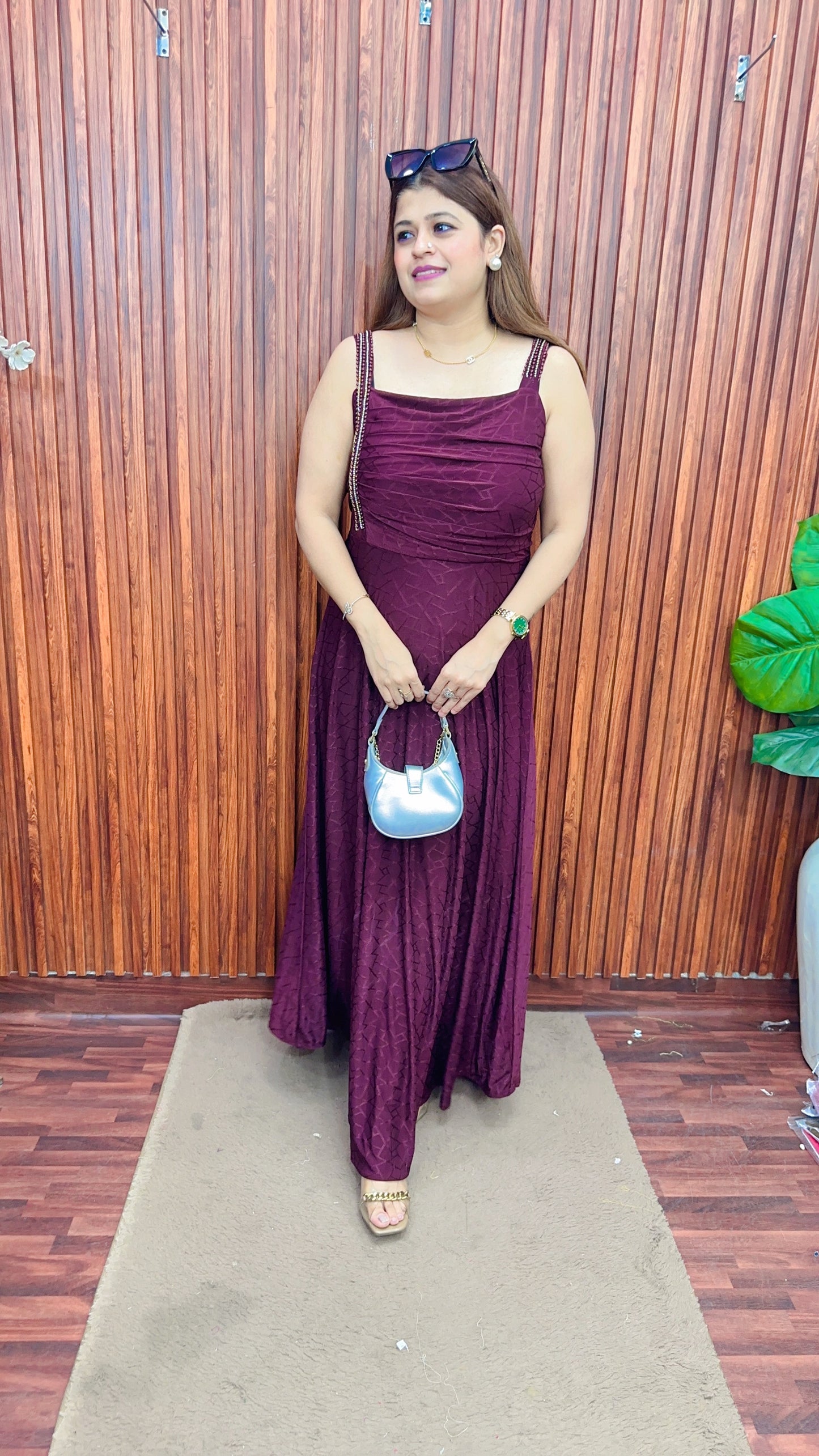Classy Shoulder Strap Dress