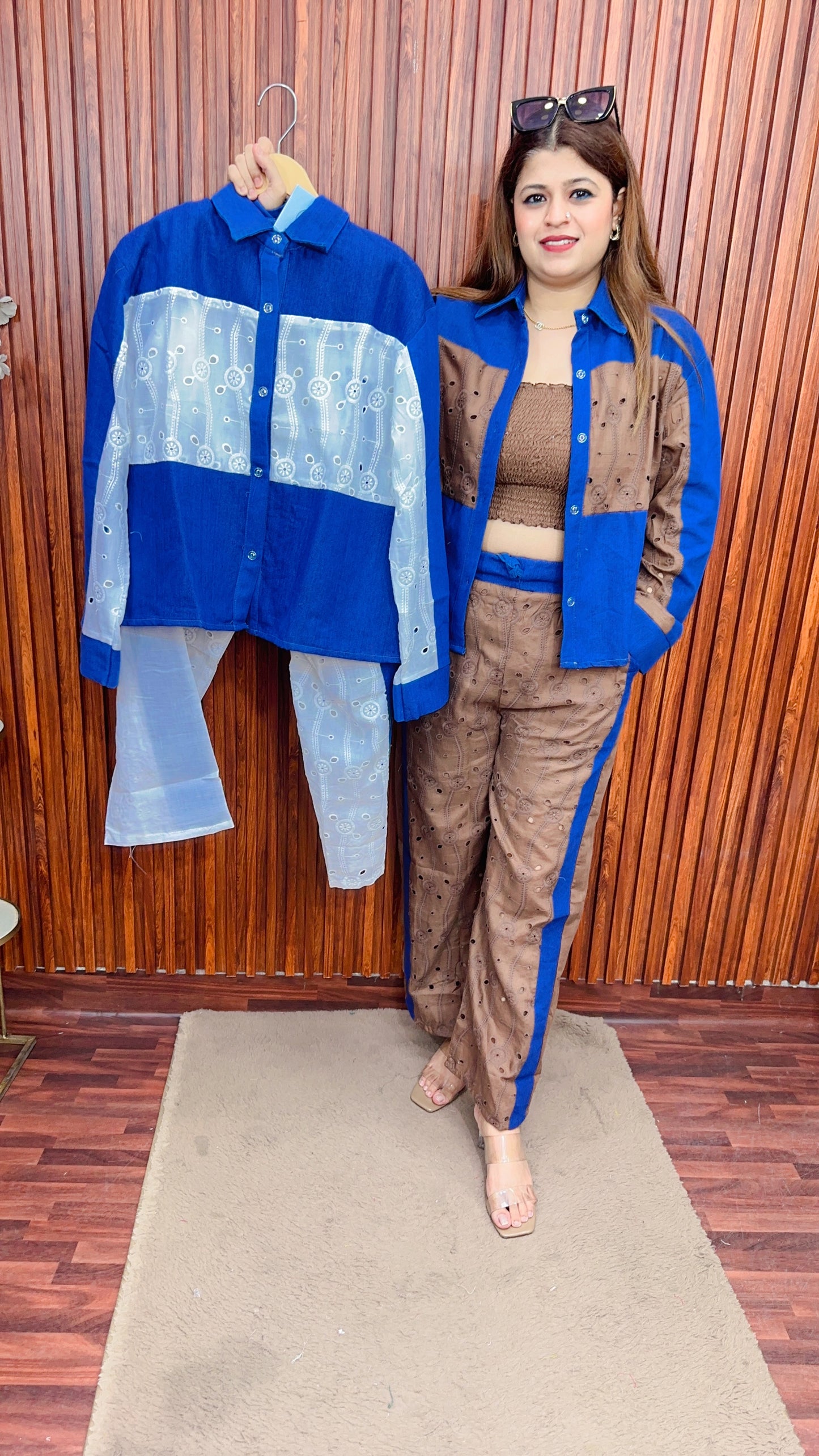 Denim Schifli coord set