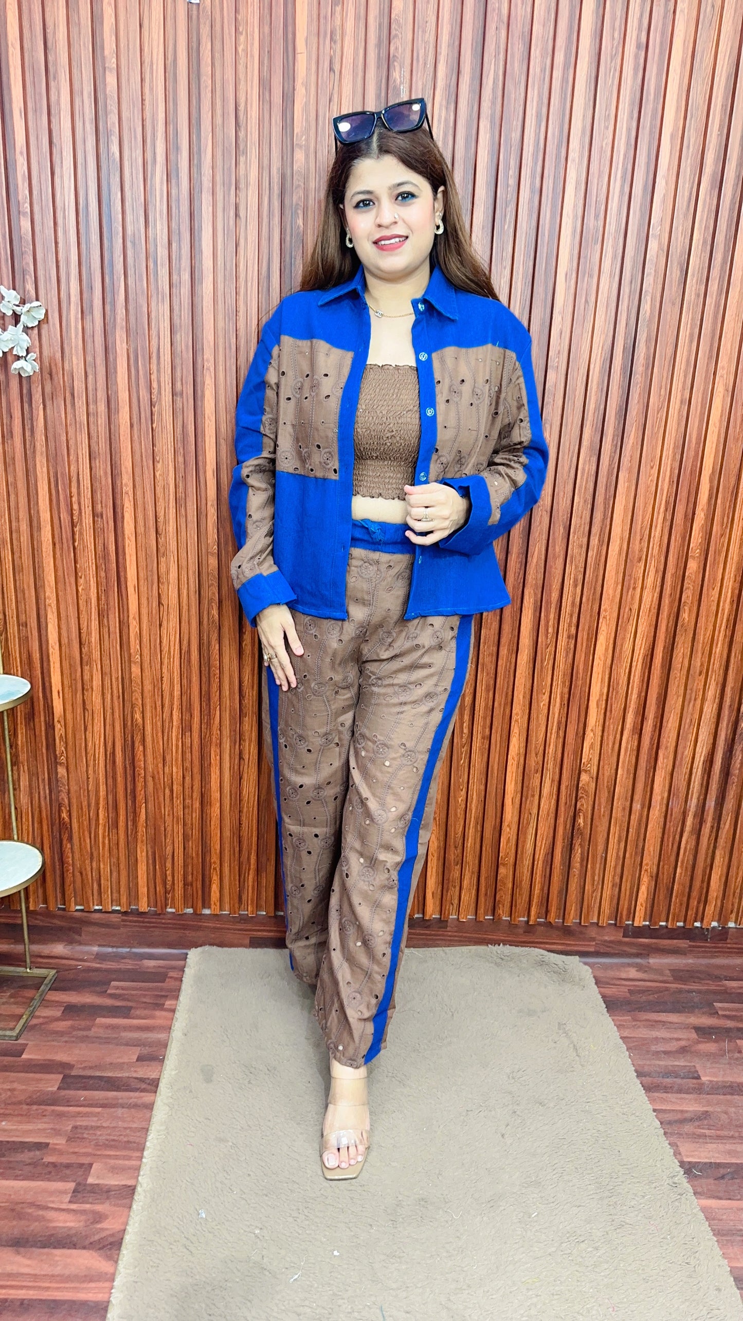 Denim Schifli coord set
