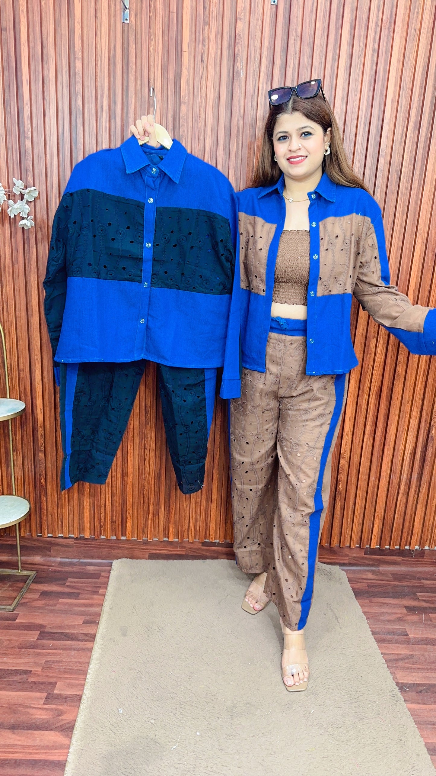 Denim Schifli coord set