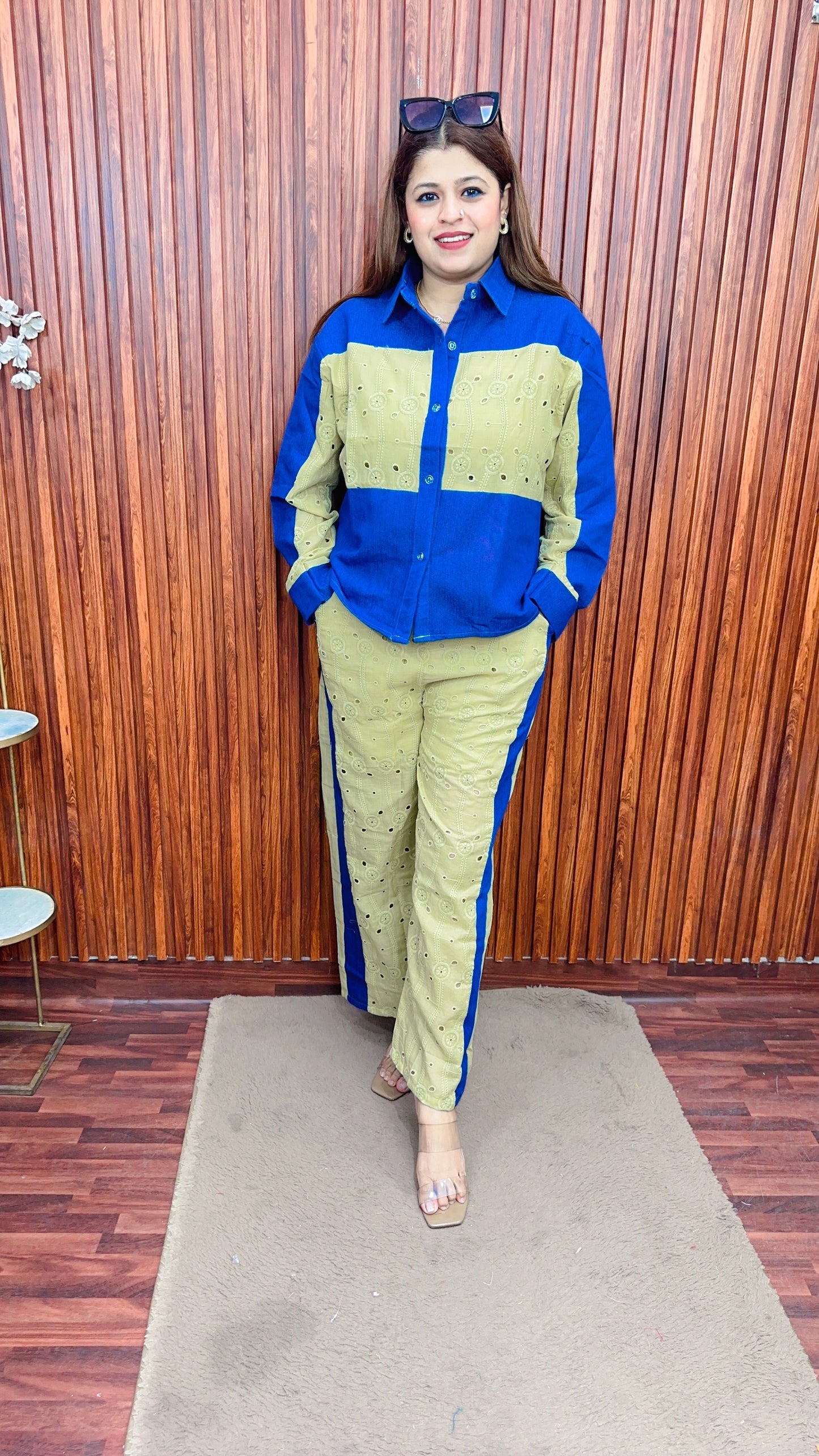 Denim Schifli coord set