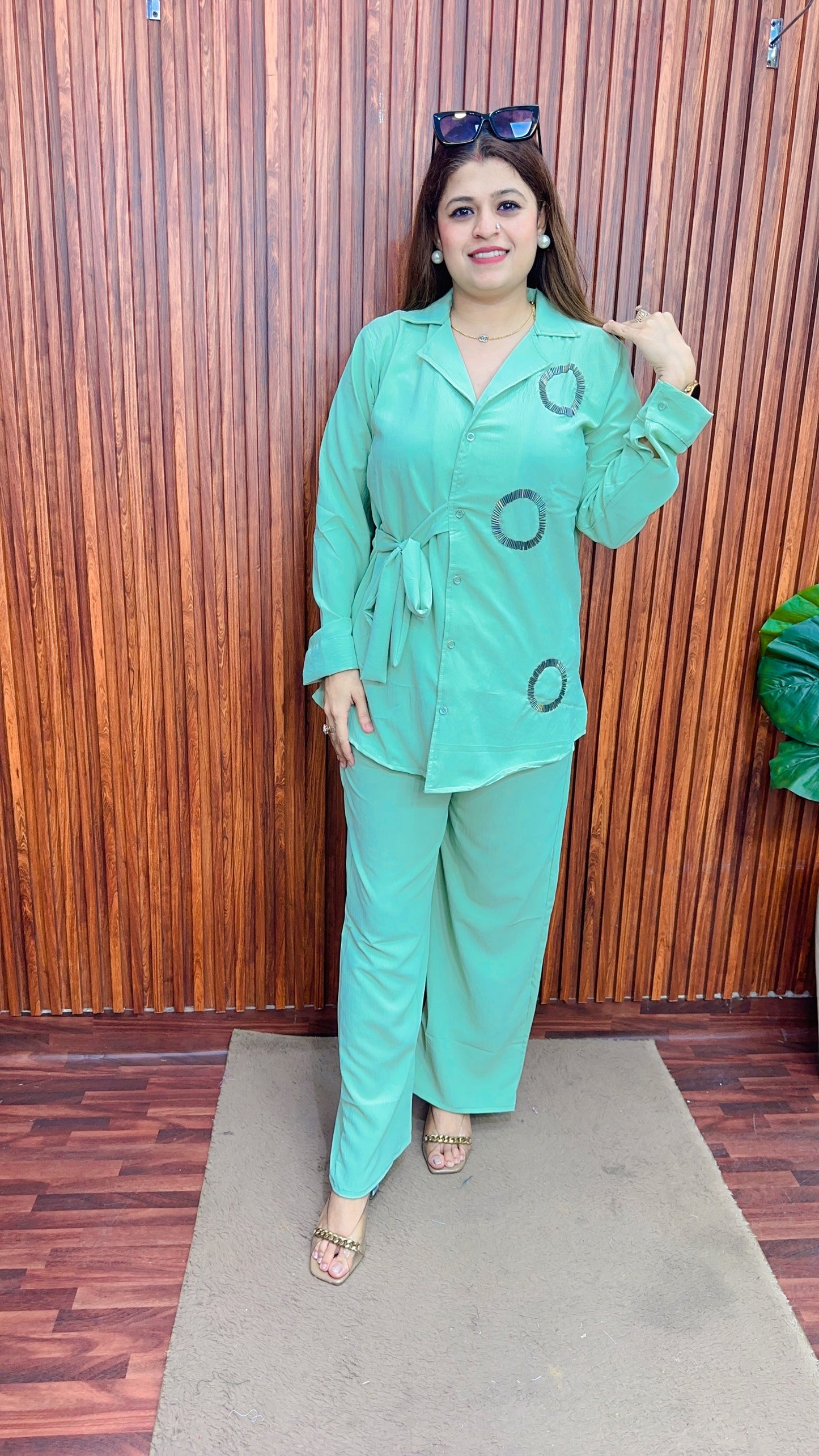 Side knot premium Coord set
