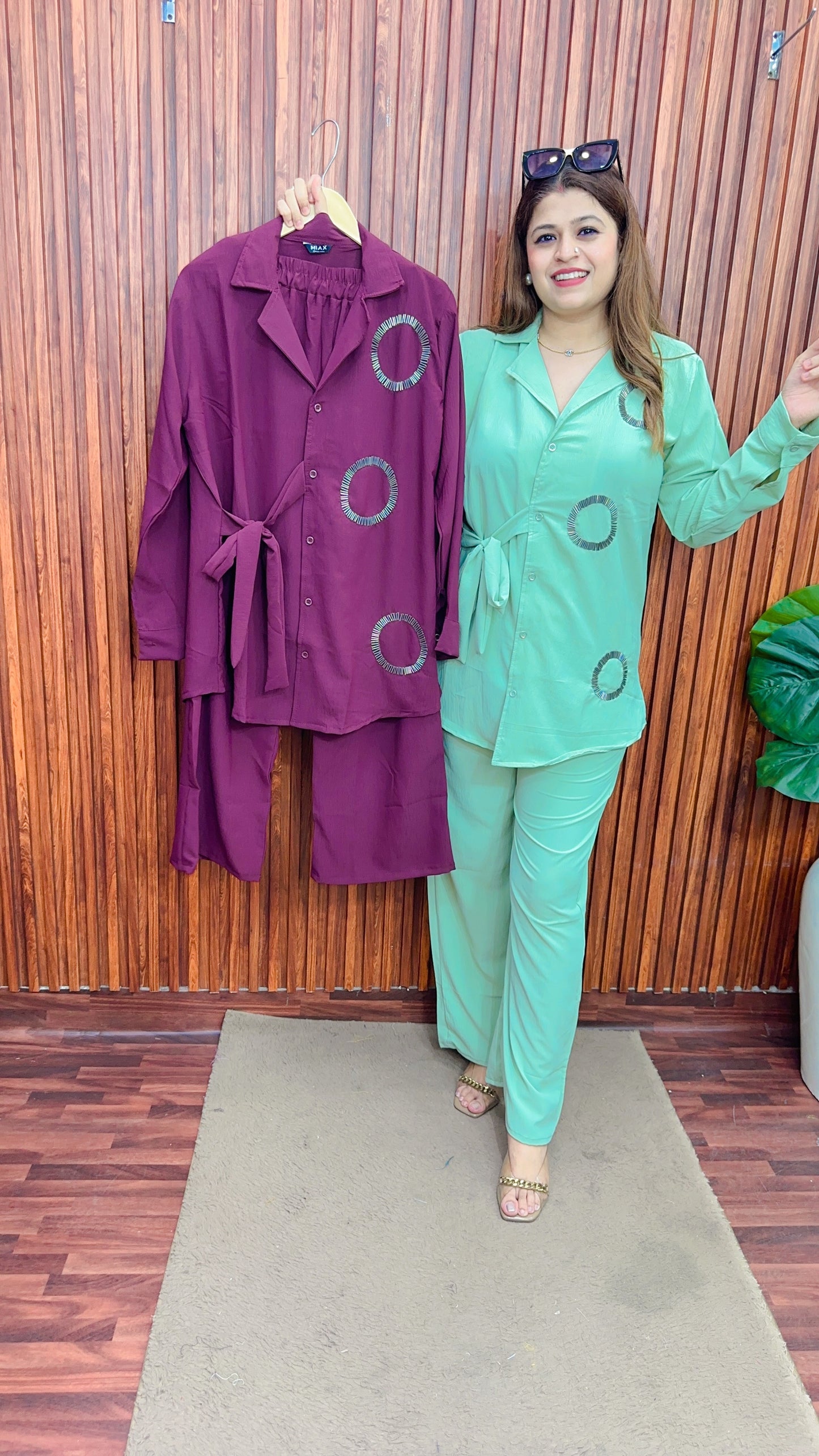 Side knot premium Coord set