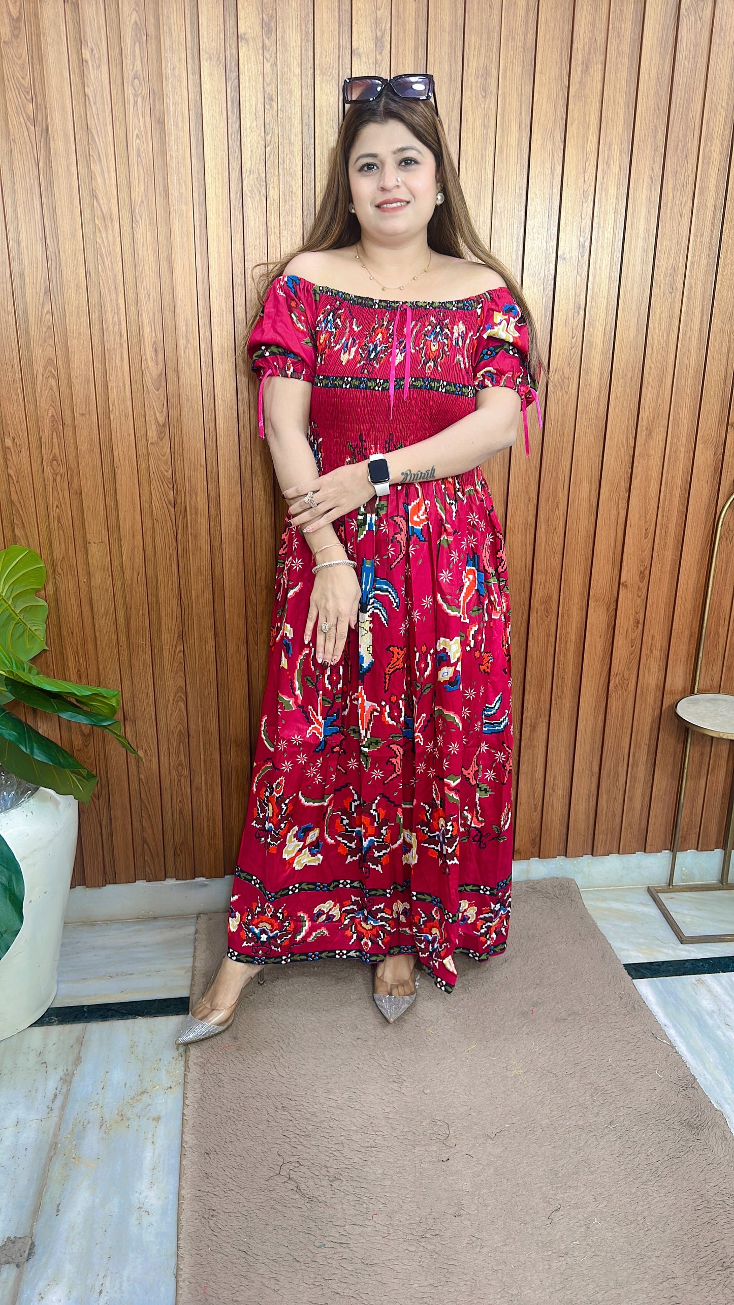 Aura Printed Bobbin Dress