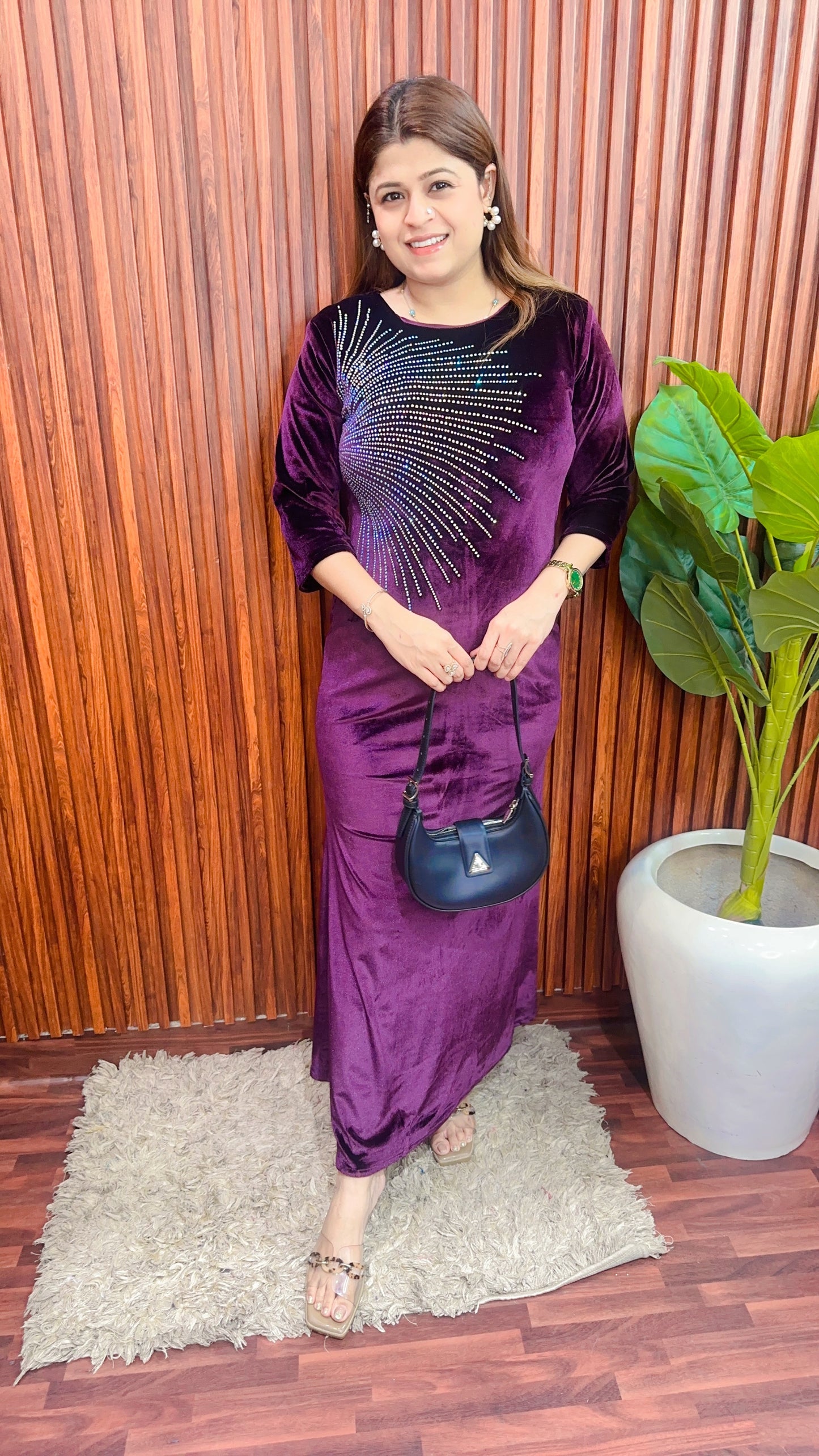 One Side Servoski Long Dress