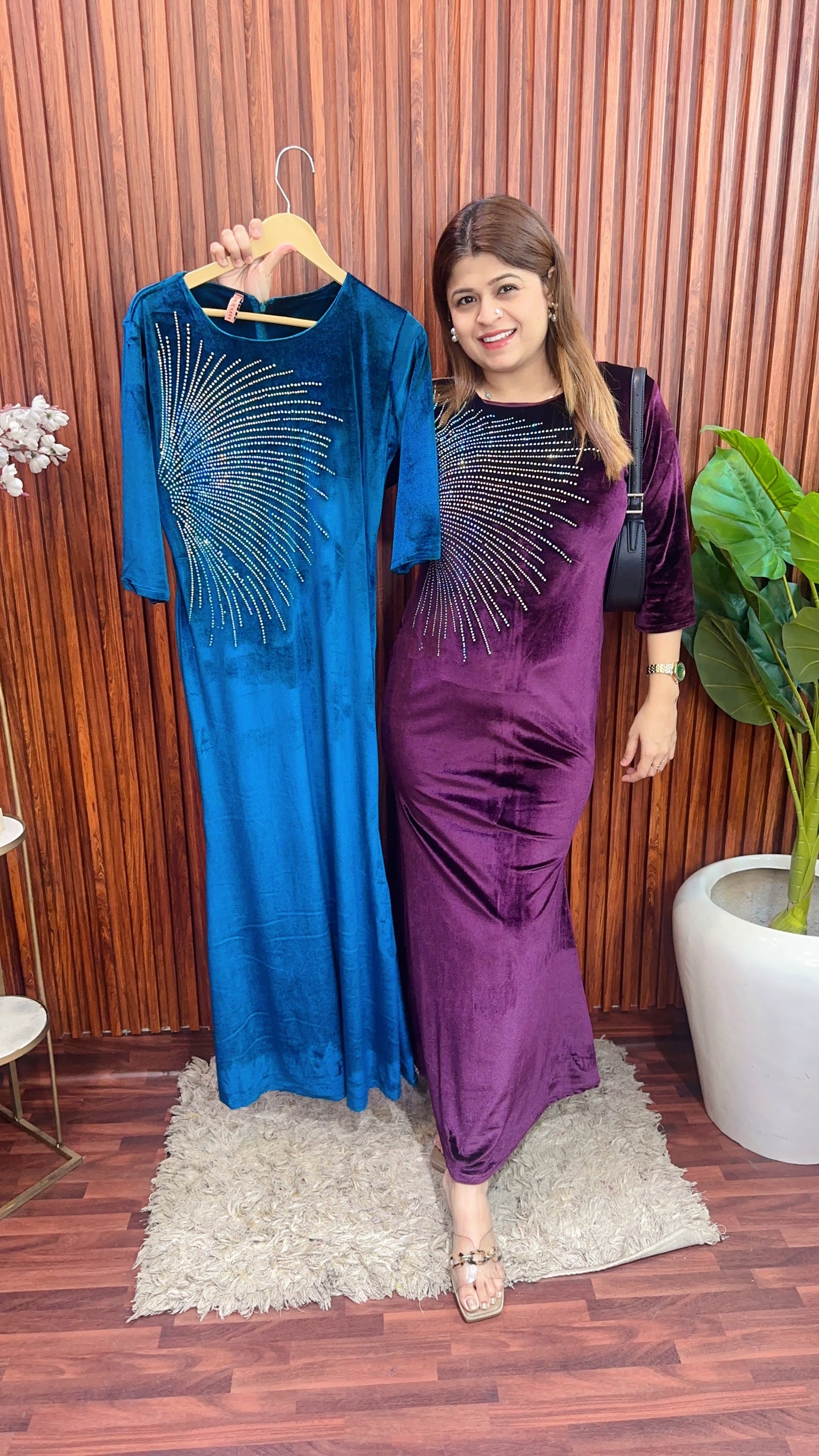 One Side Servoski Long Dress