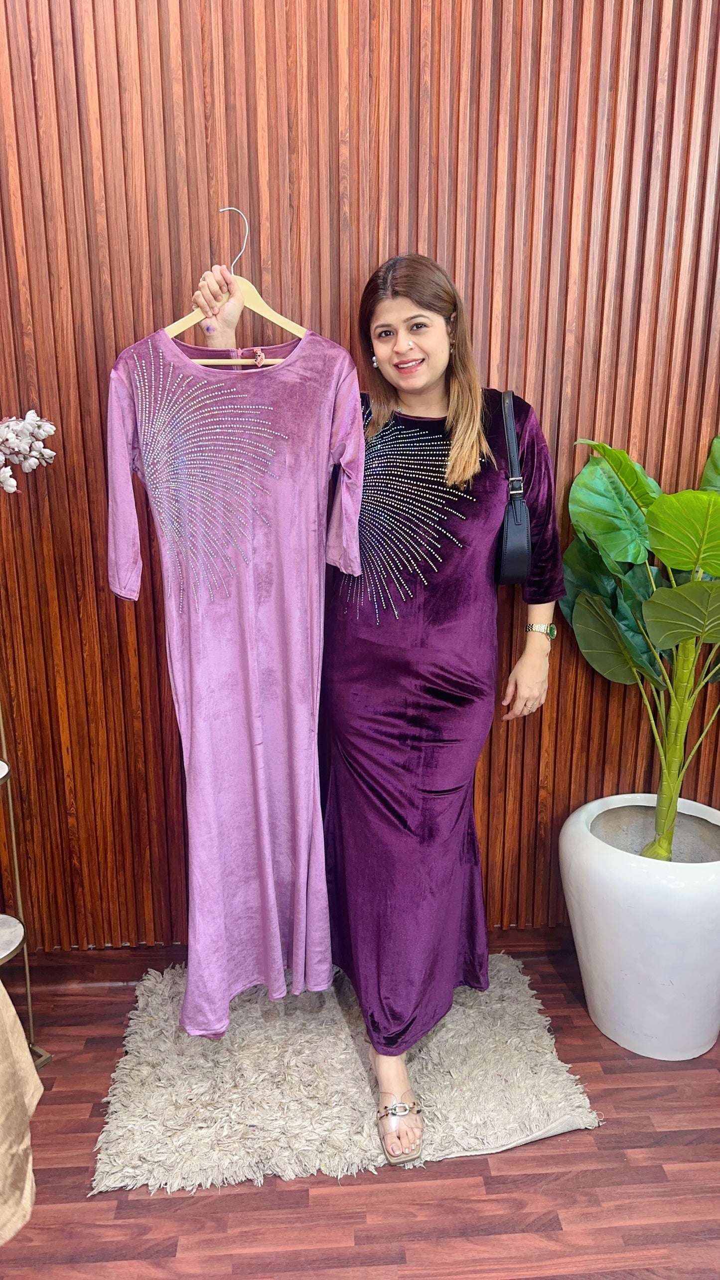 One Side Servoski Long Dress