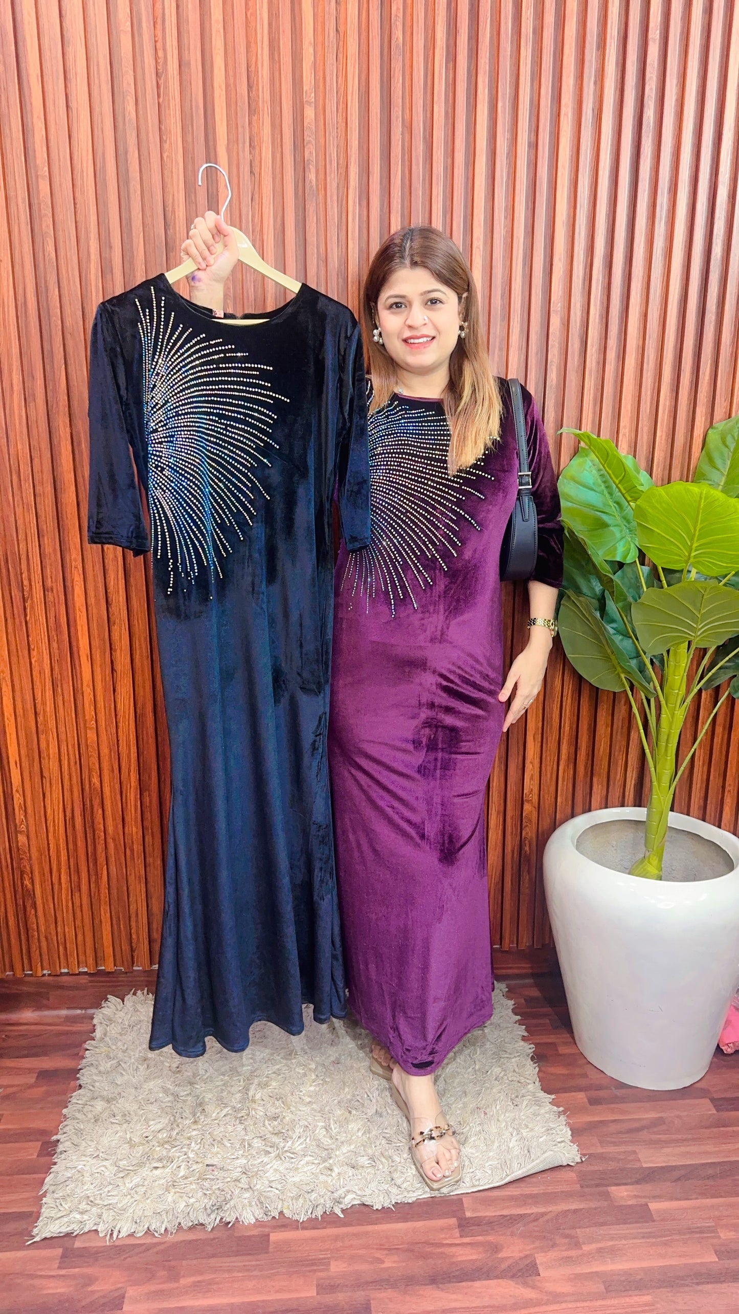 One Side Servoski Long Dress