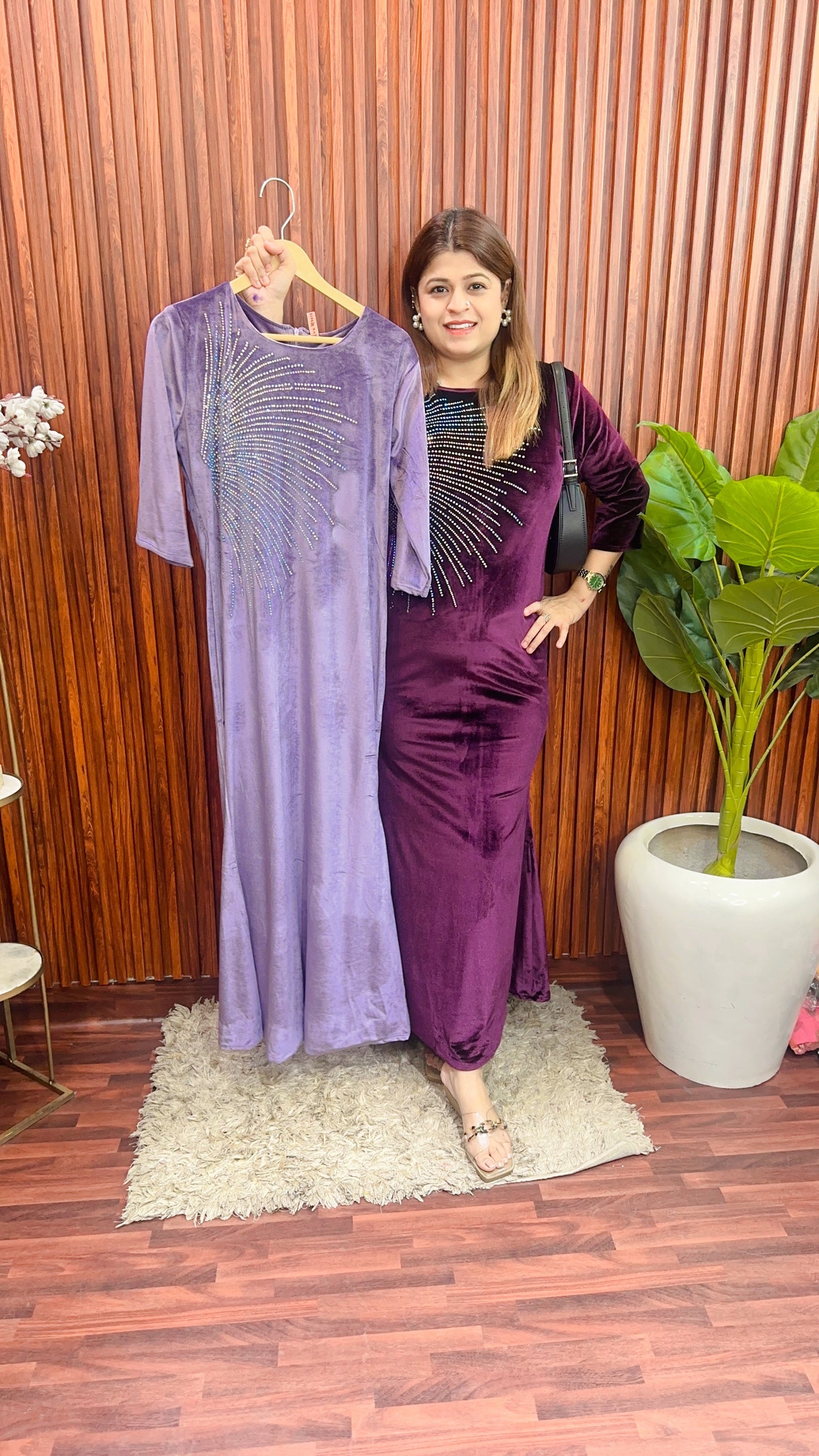 One Side Servoski Long Dress