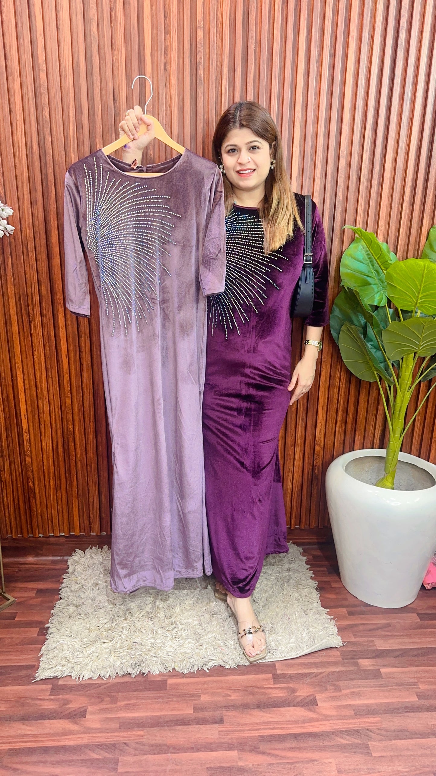 One Side Servoski Long Dress