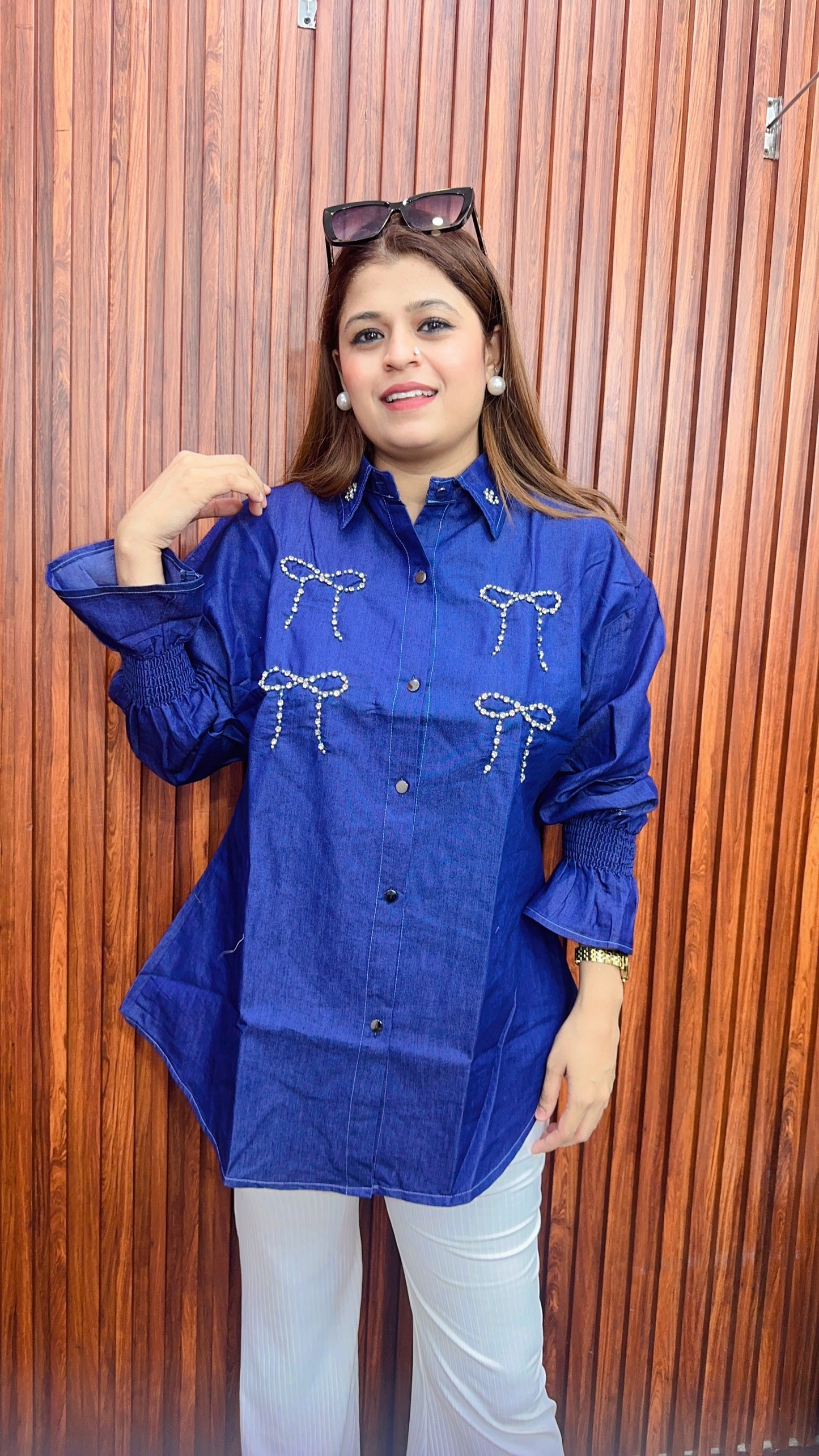 Diamond Denim Shirt
