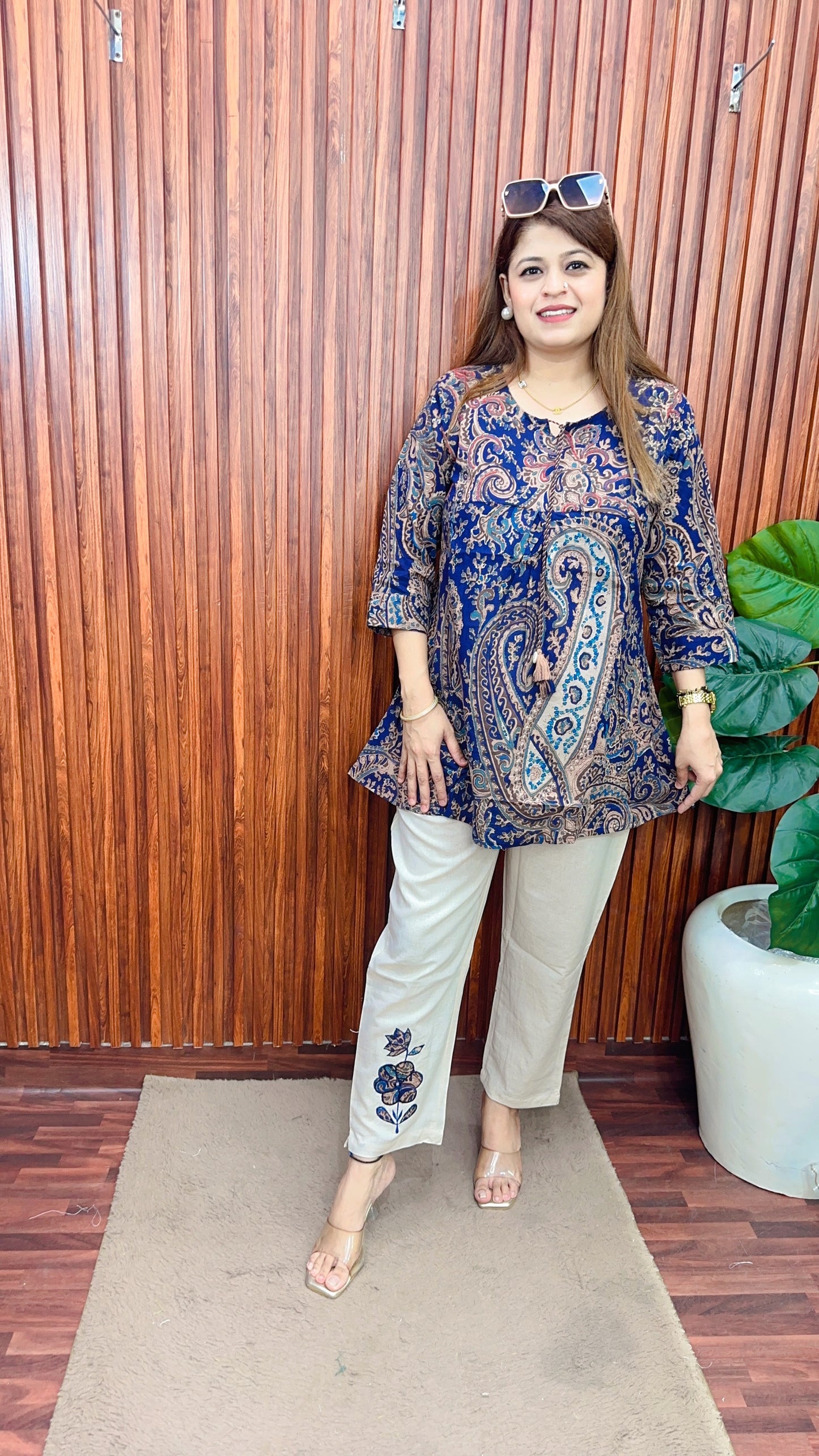 Premium mul cotton coord set