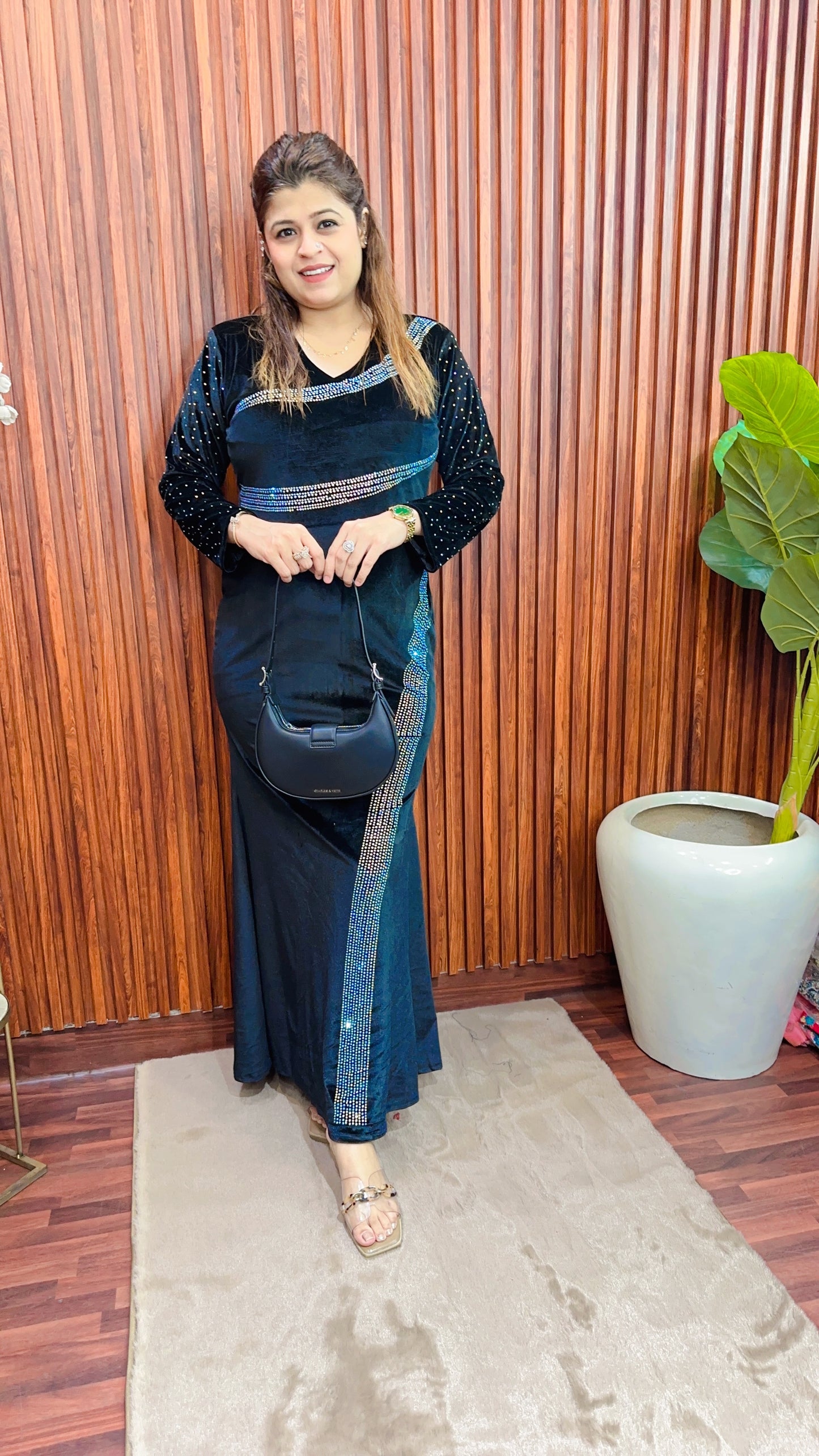 Zebra Servoski velvet dress