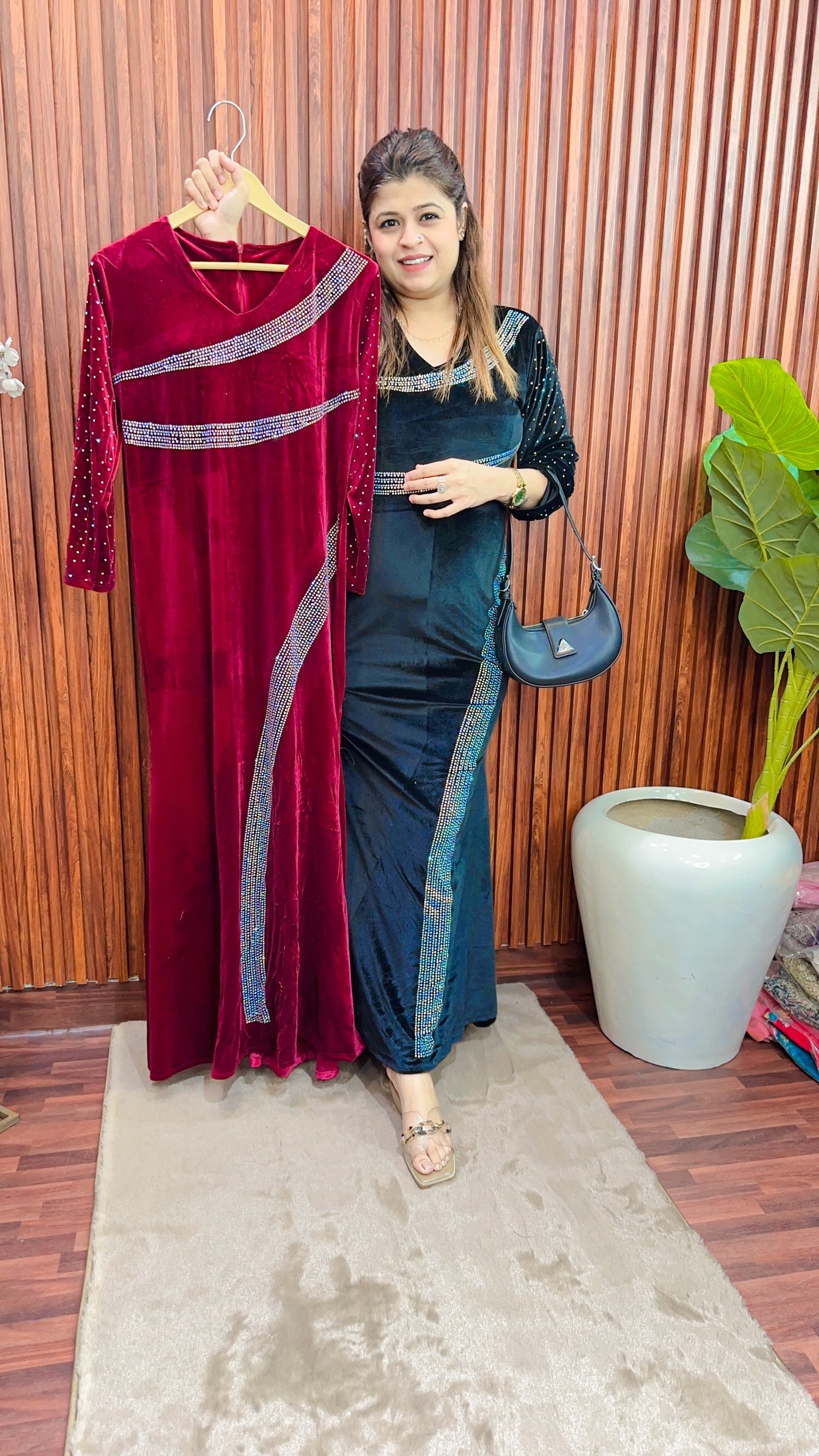 Zebra Servoski velvet dress