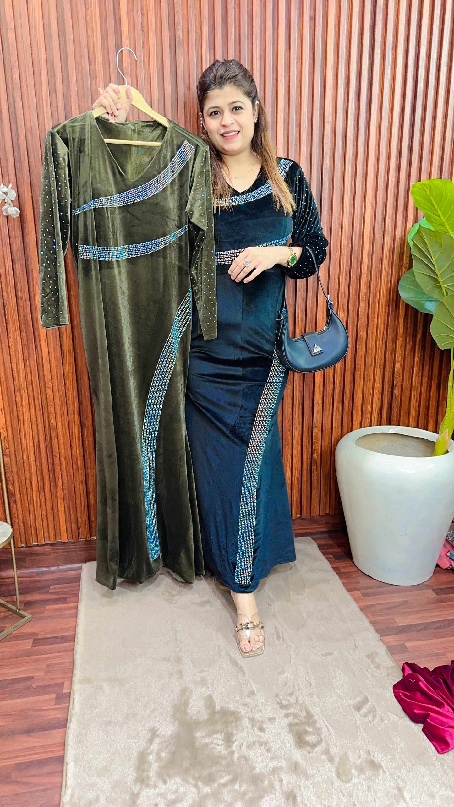 Zebra Servoski velvet dress